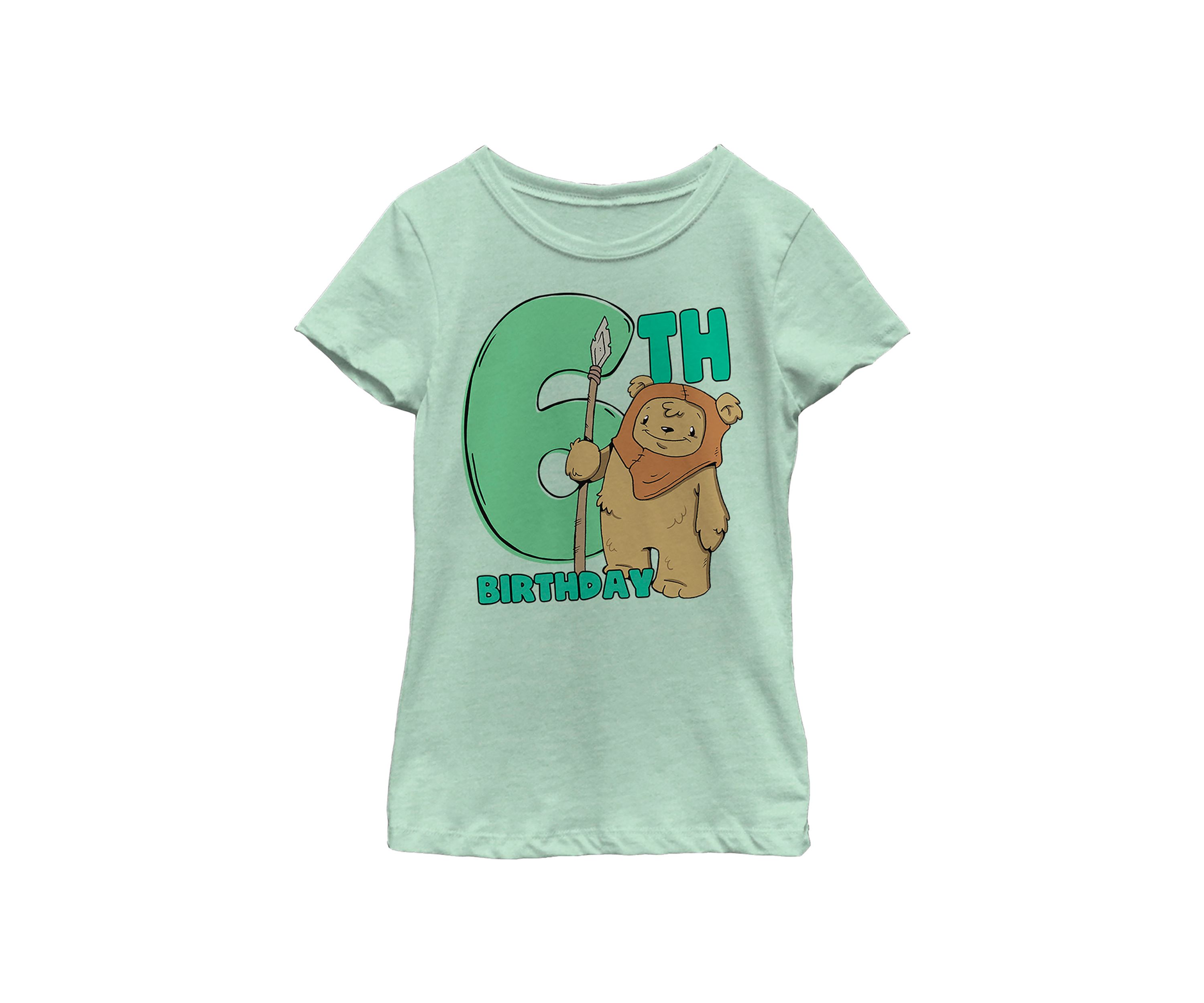 Girls 46x Star Wars Cute Ewok Six Graphic Top