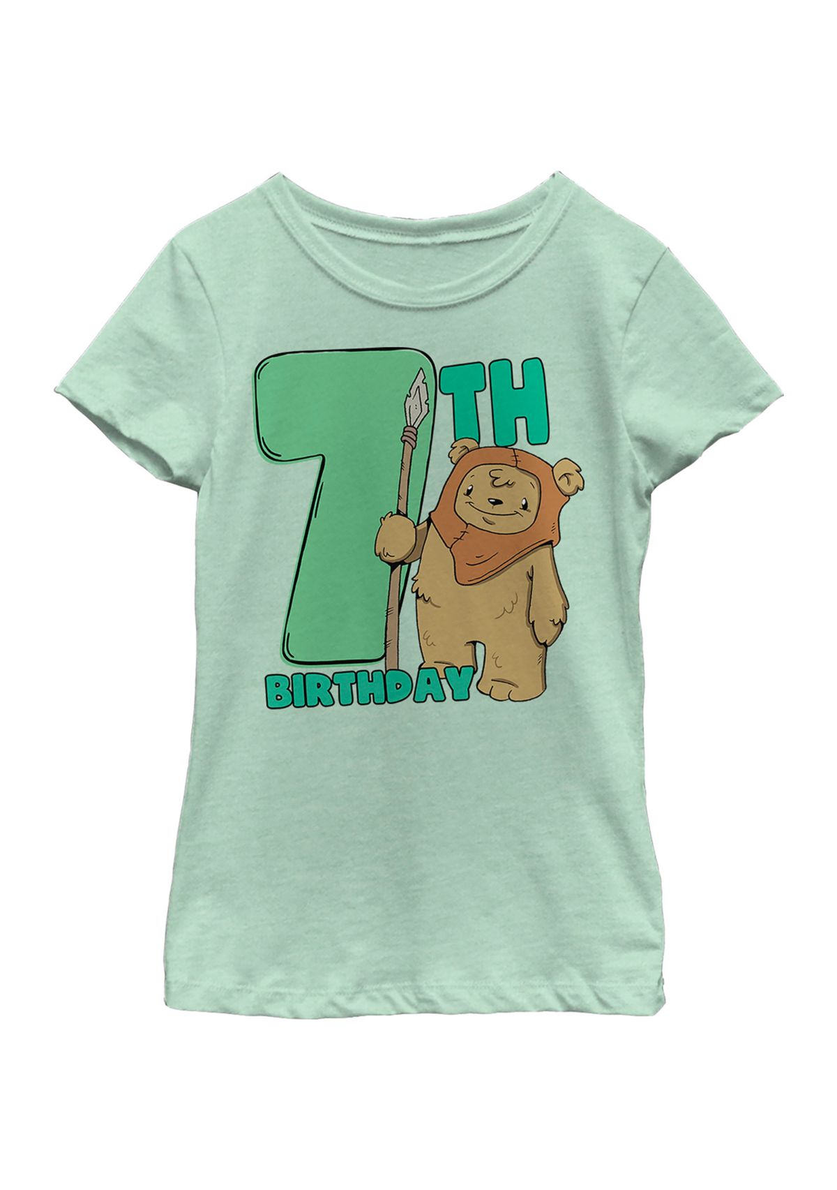 Girls 46x Star Wars Cute Ewok Seven Graphic Top