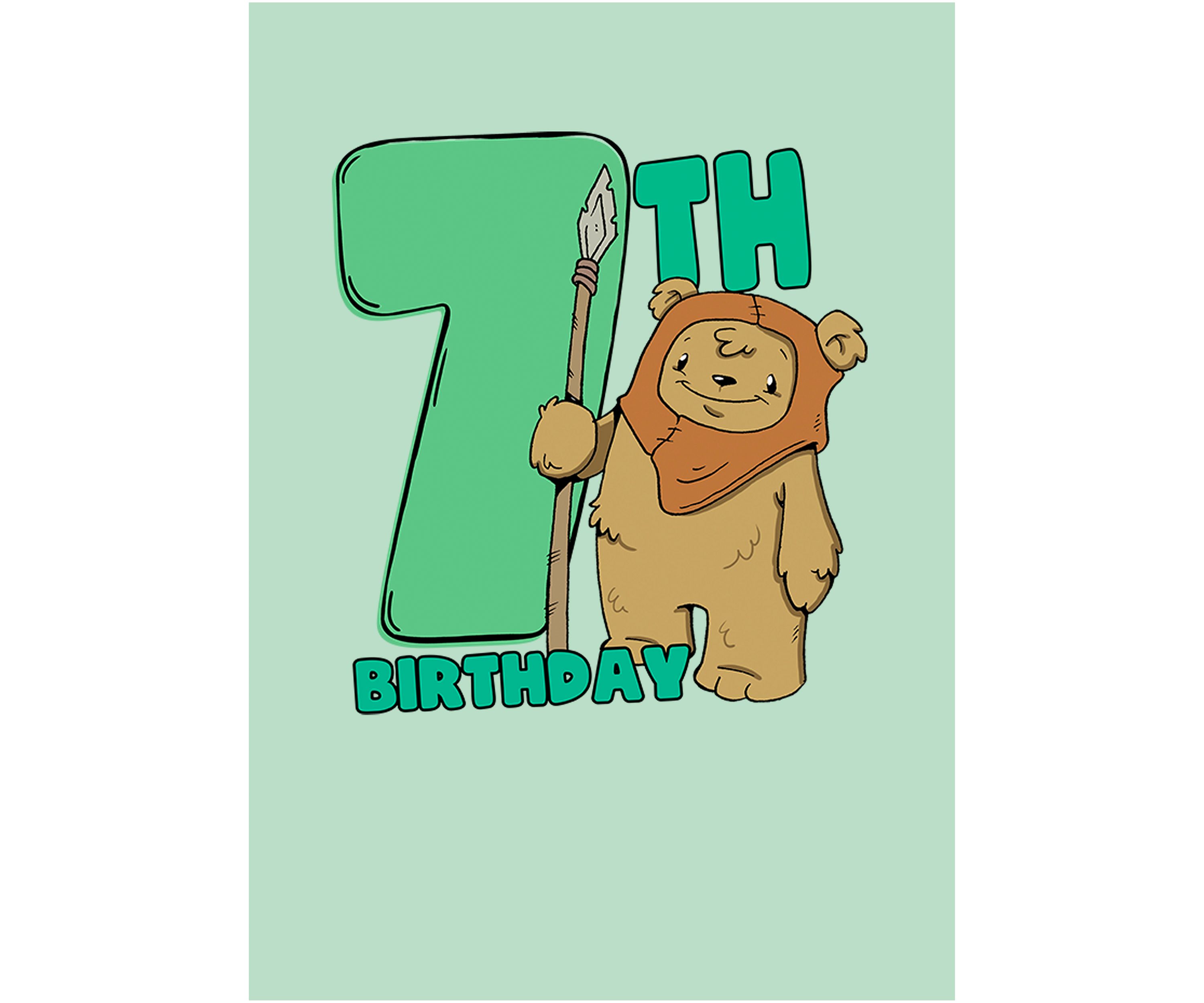 Girls 46x Star Wars Cute Ewok Seven Graphic Top