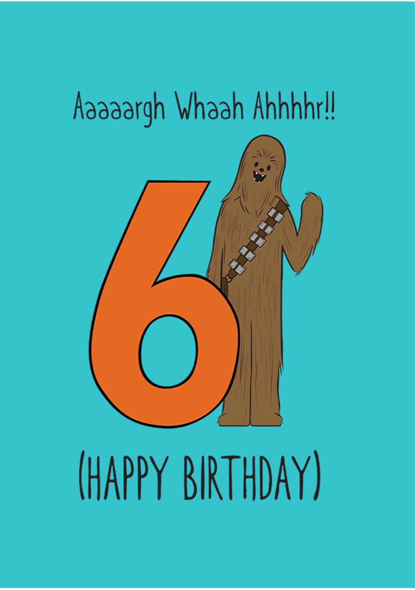 Girls 46x Star Wars Whaah Birthday Graphic Top