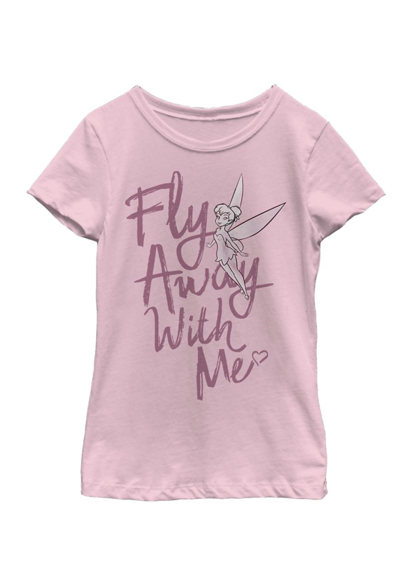 Girls 46x Tinkerbell Fly Away Graphic Top