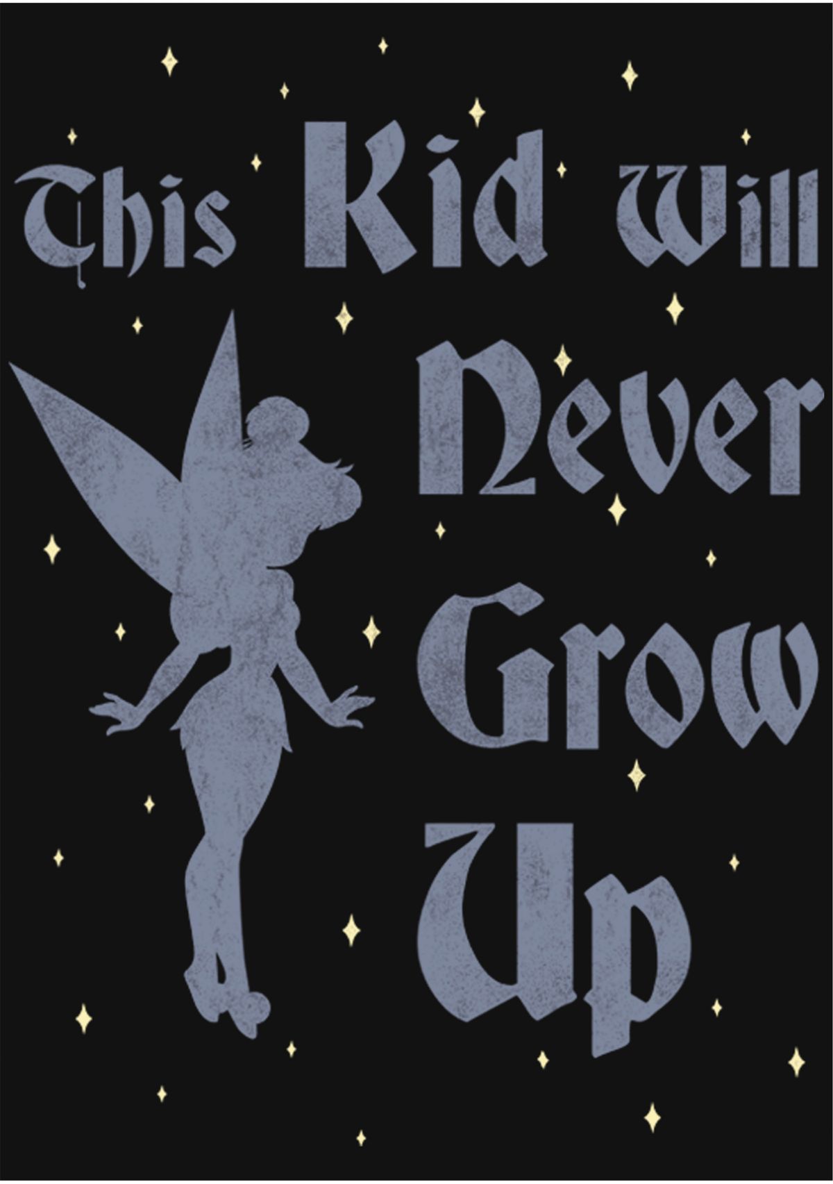  Girls 7-16 Girl Wont Grow Up Graphic T-Shirt