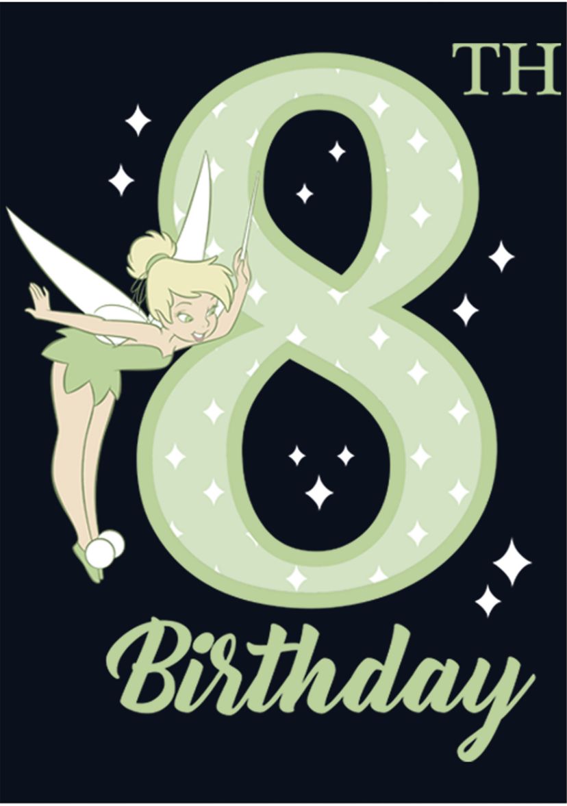 Girls 4-6x Tink 8th Birthday Graphic T-Shirt