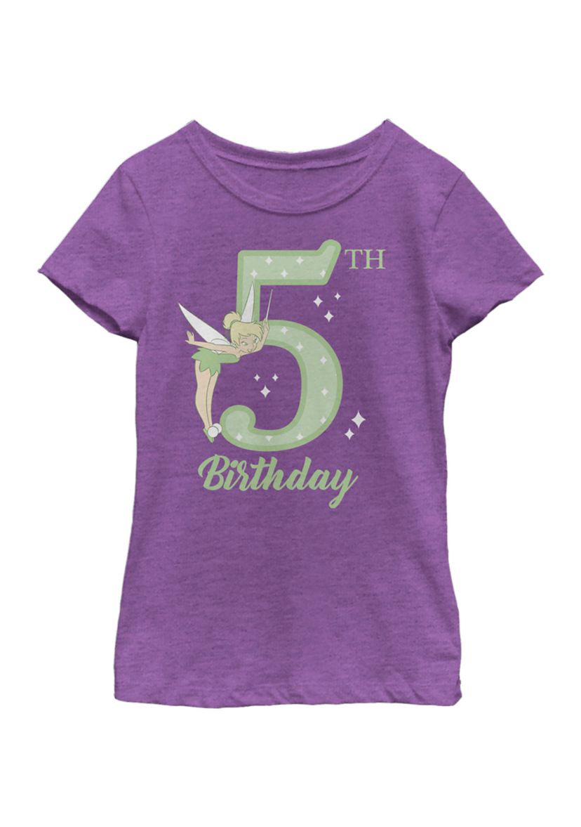 Girls 4-6x  Tink 5th Birthday Graphic T-Shirt