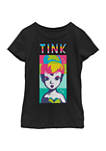  Girls 7-16 Tink Color Block Graphic T-Shirt 