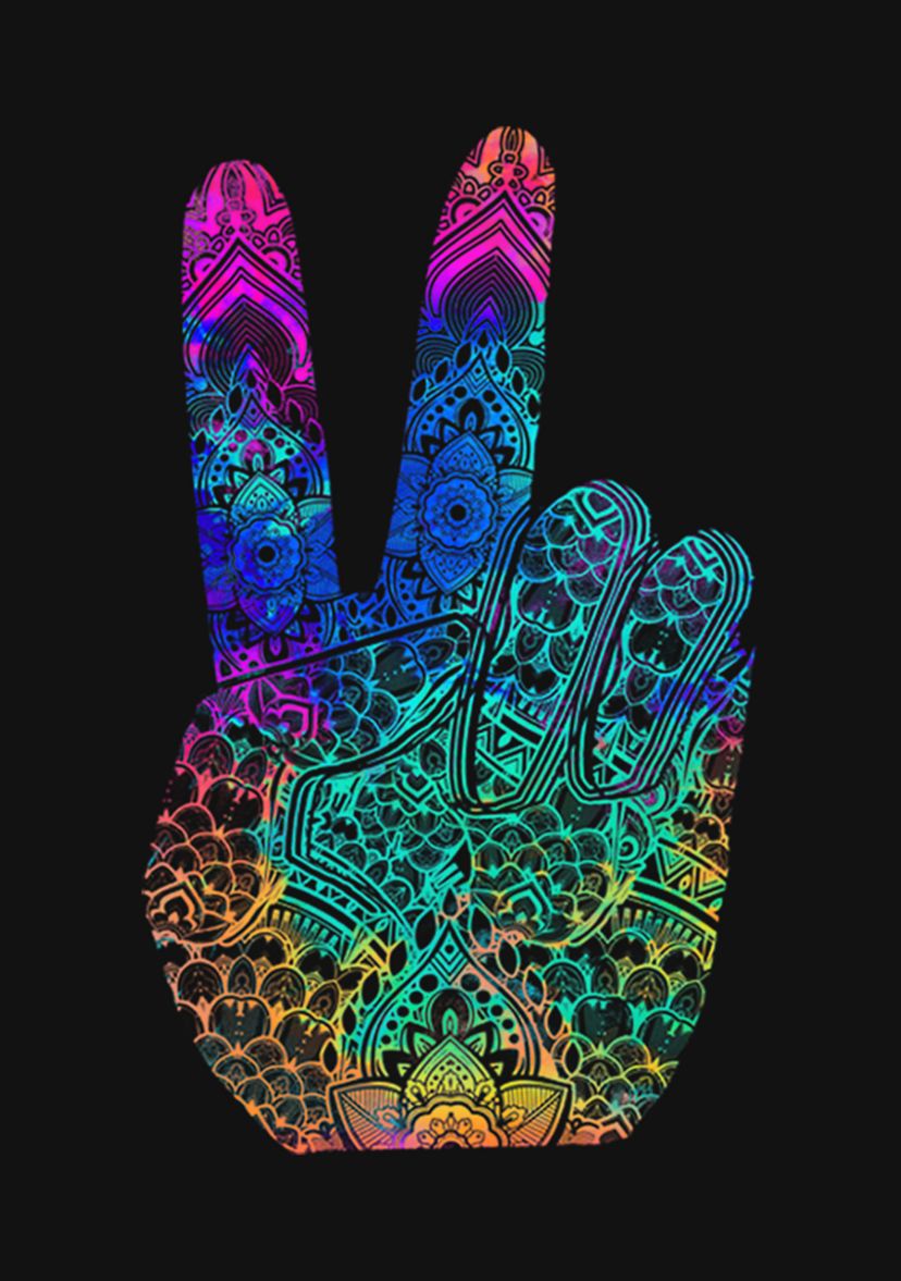Girls 4-6x Rainbow Peace T-Shirt