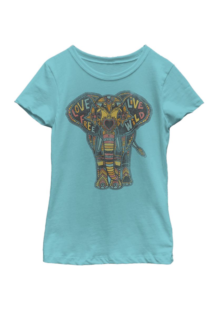Love Elephant Graphic T-Shirt