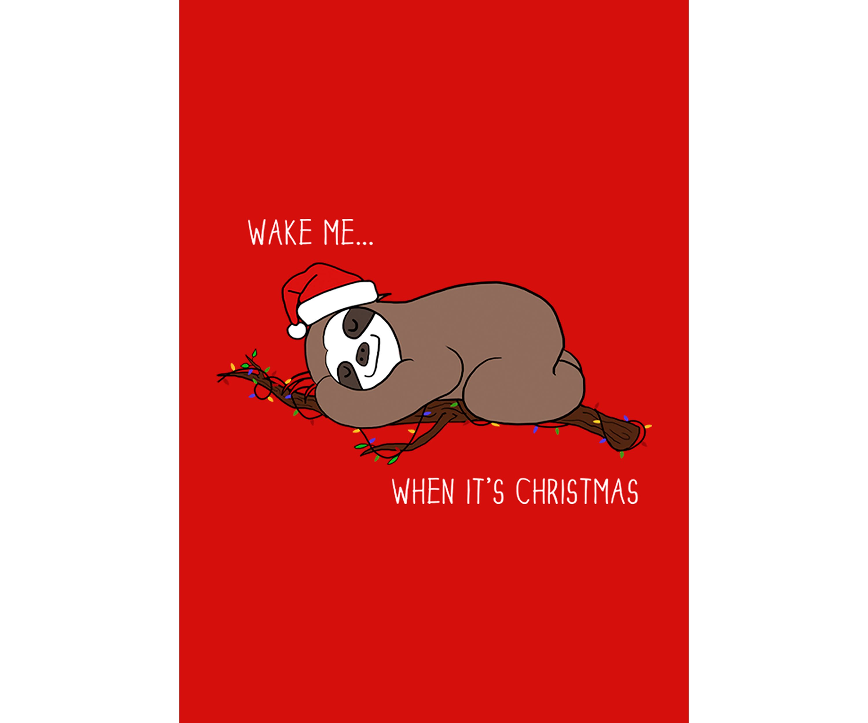 Girls 4-6x Sloth Christmas T-Shirt