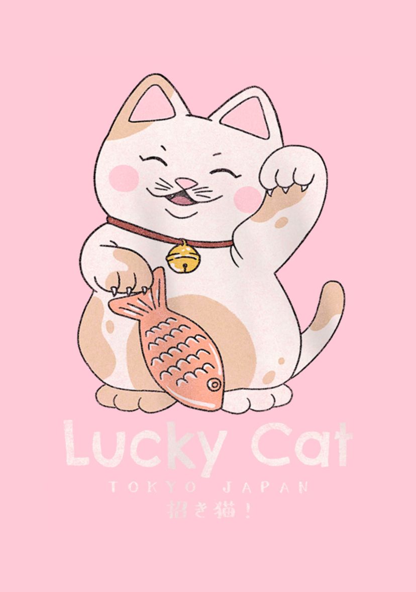 Lucky Cat Graphic T-Shirt