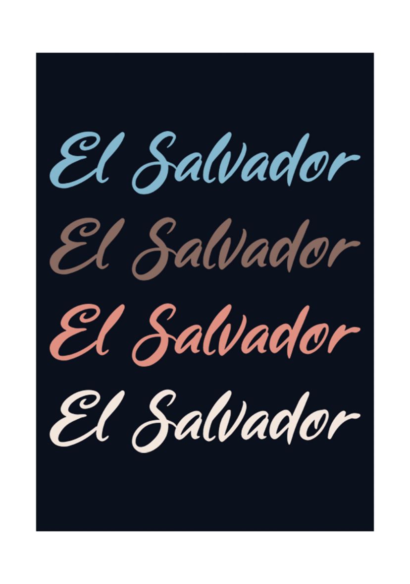 Girls 4-6x El Salvador Script Stack Graphic T-Shirt