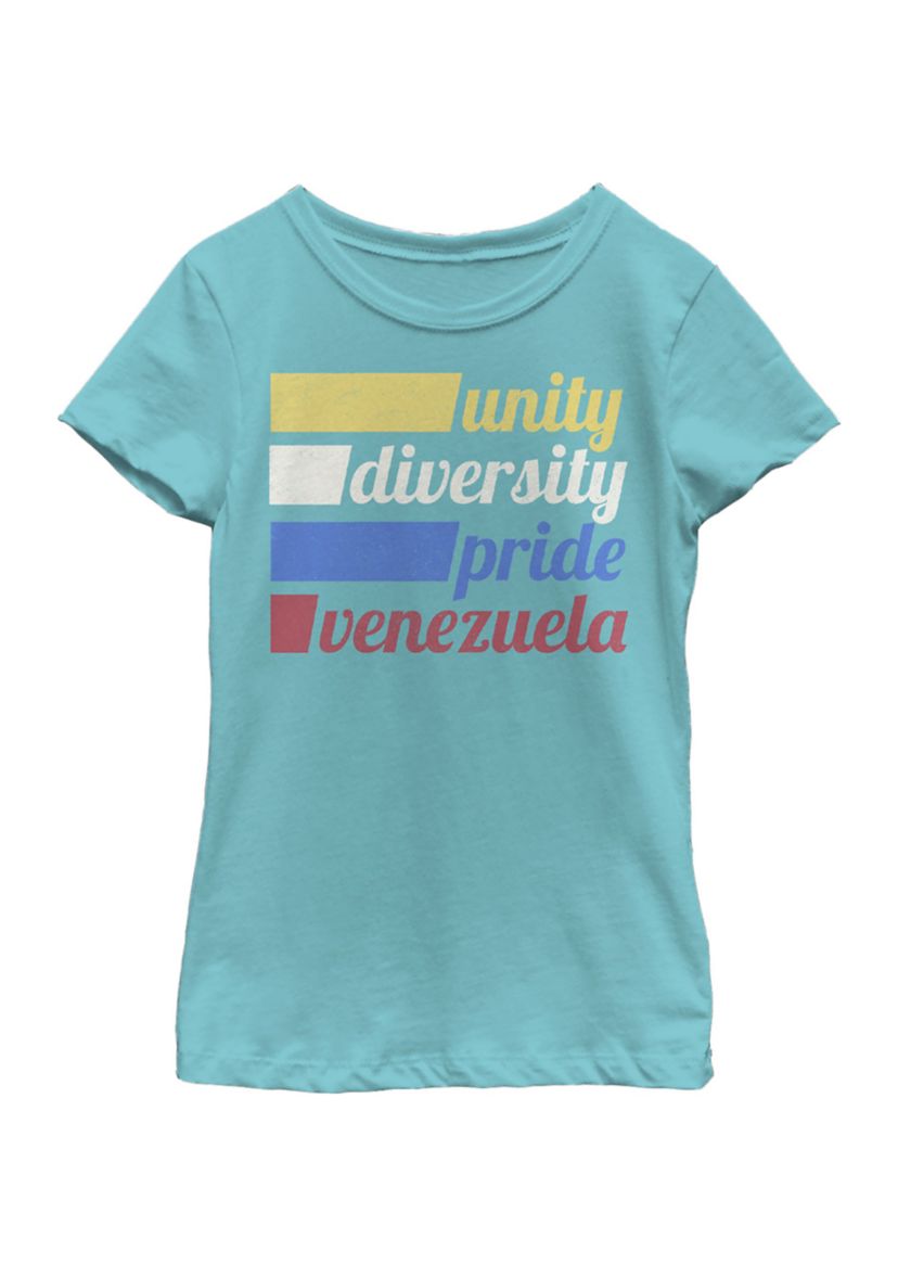 Girls 4-6x Venezuela Unity Graphic T-Shirt