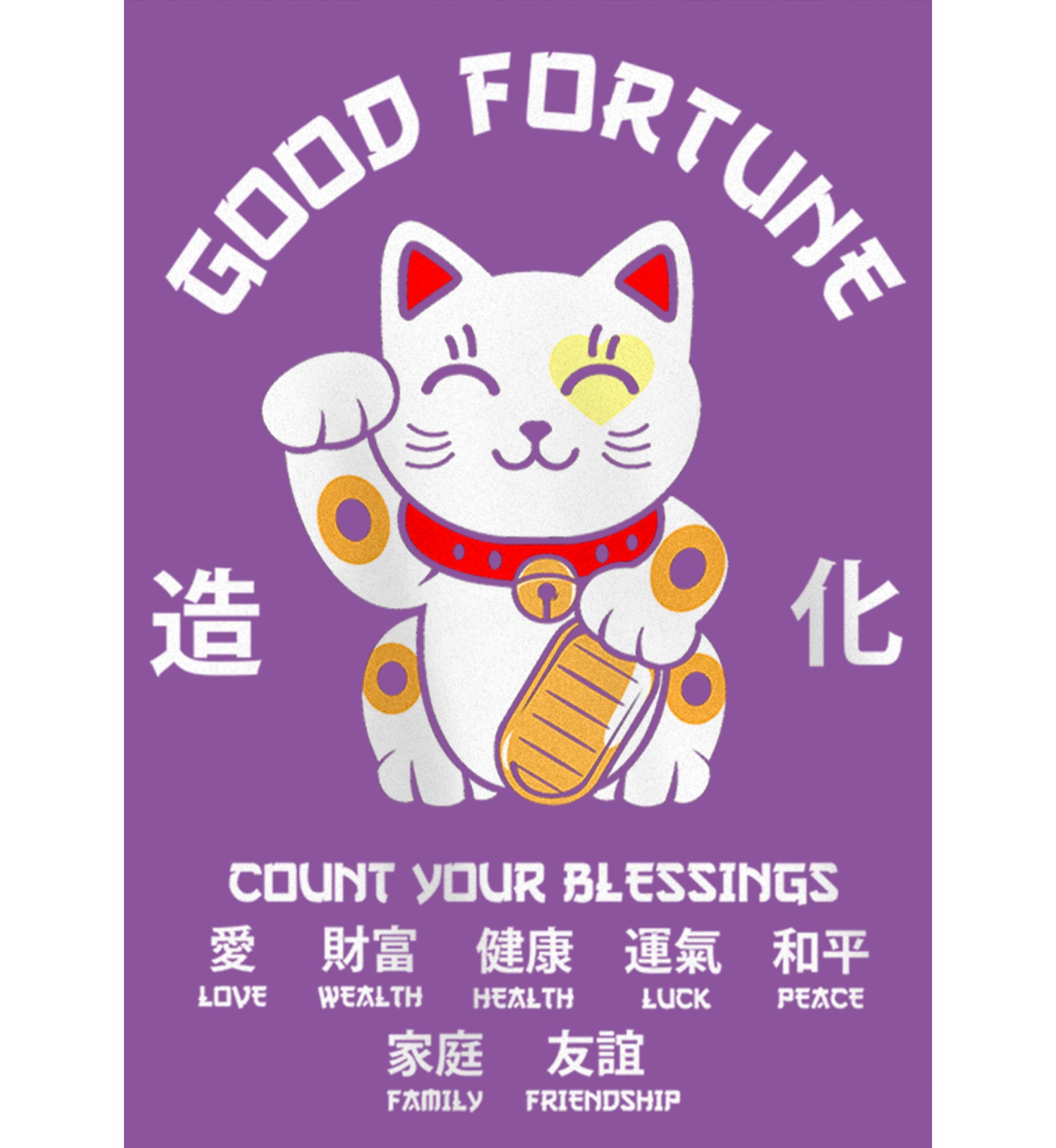 Lucky Cat Fortunes Graphic T-Shirt