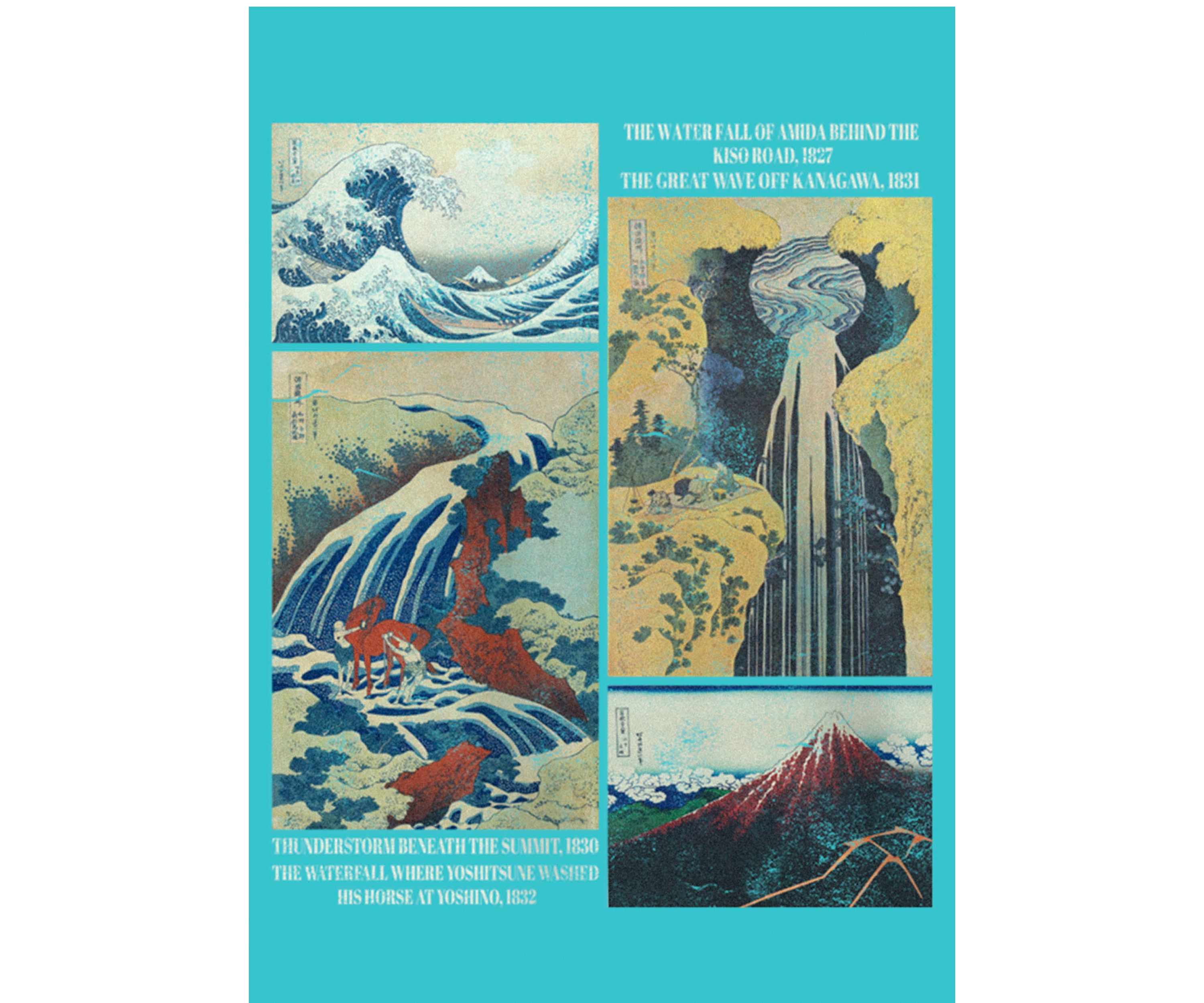 Hokusai Paintings Graphic T-Shirt