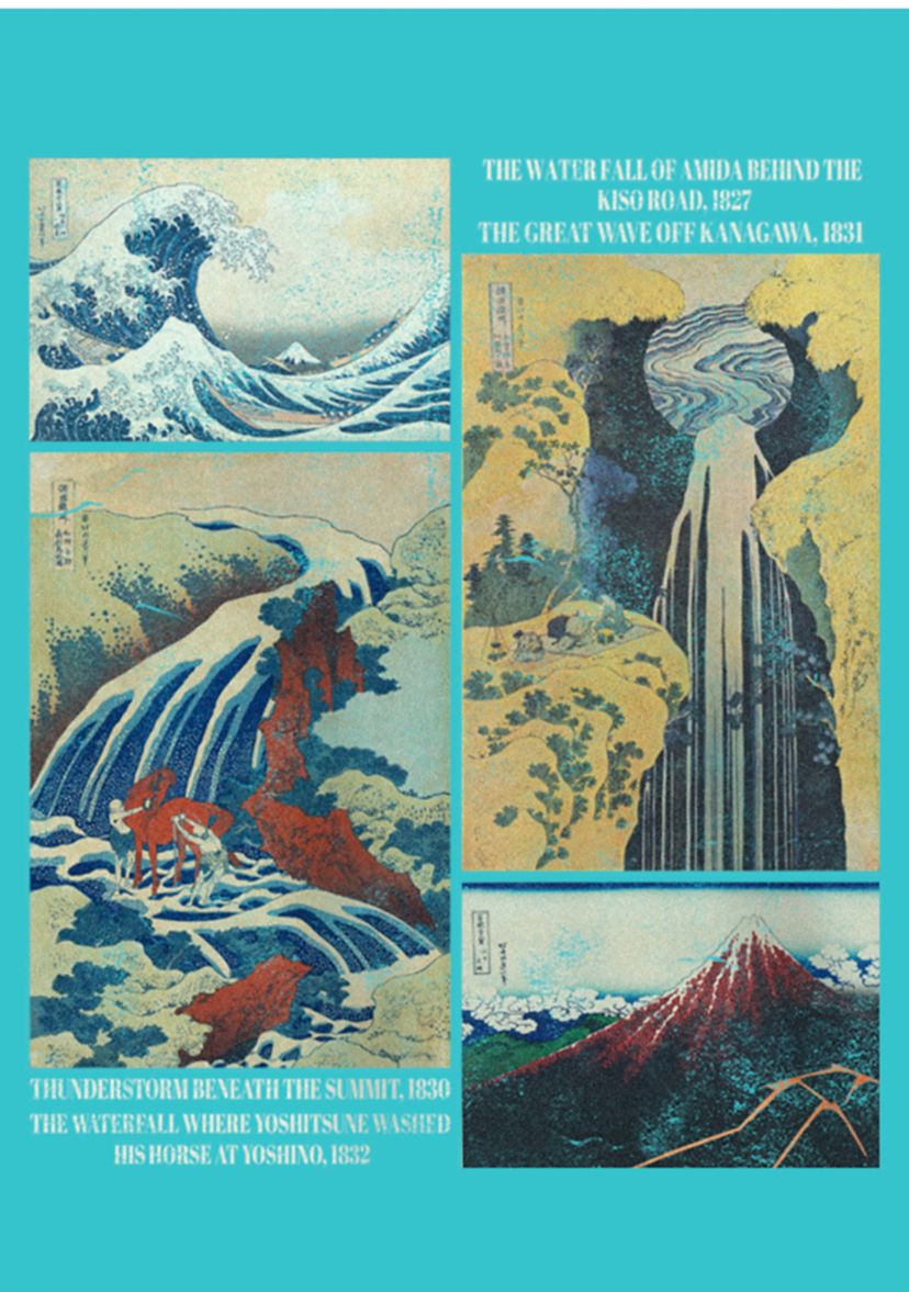 Hokusai Paintings Graphic T-Shirt