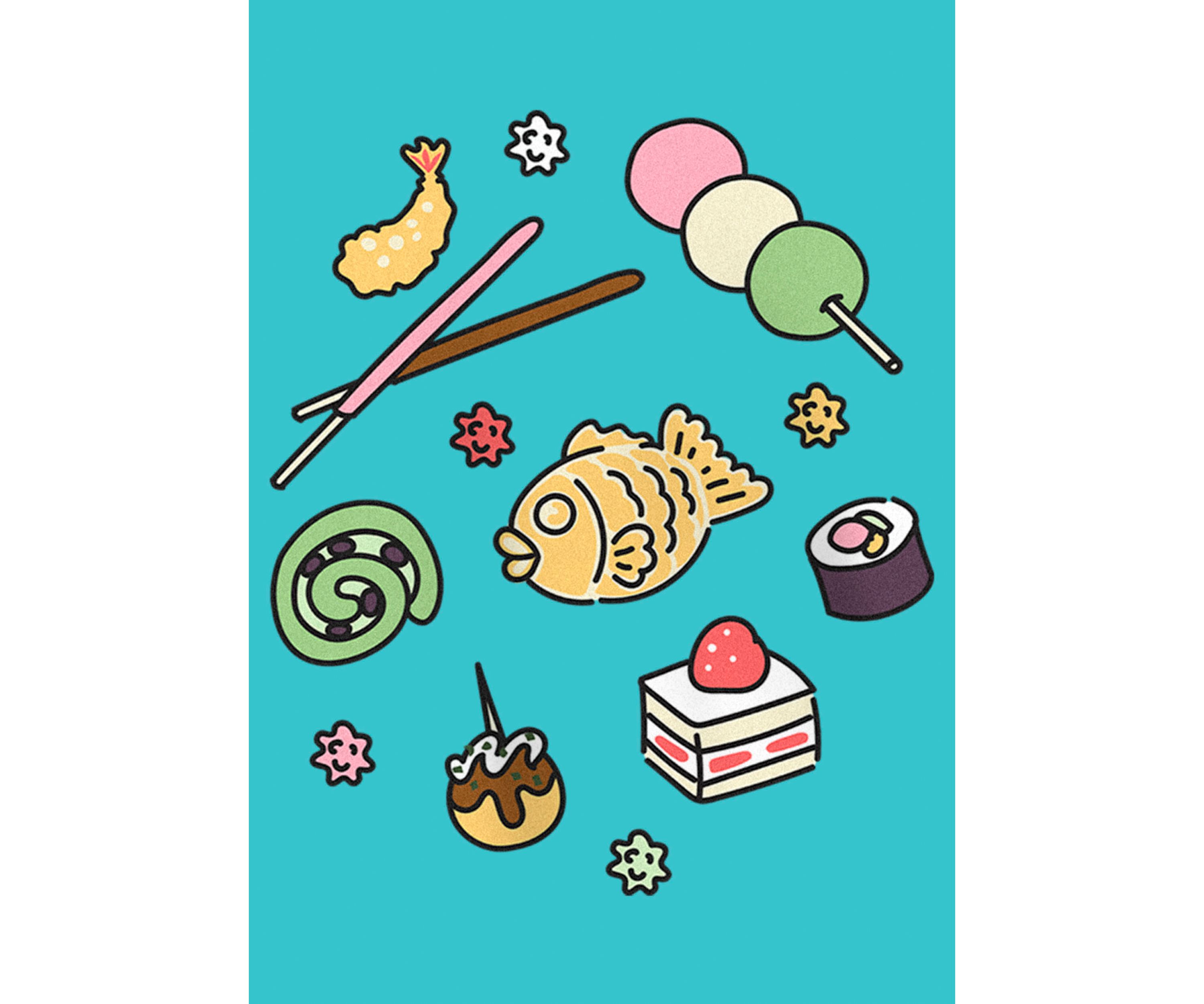 Japanese Snacks Graphic T-Shirt