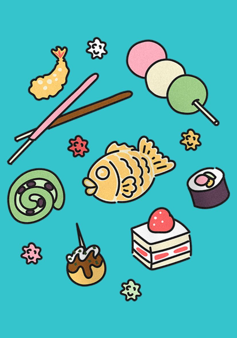 Japanese Snacks Graphic T-Shirt