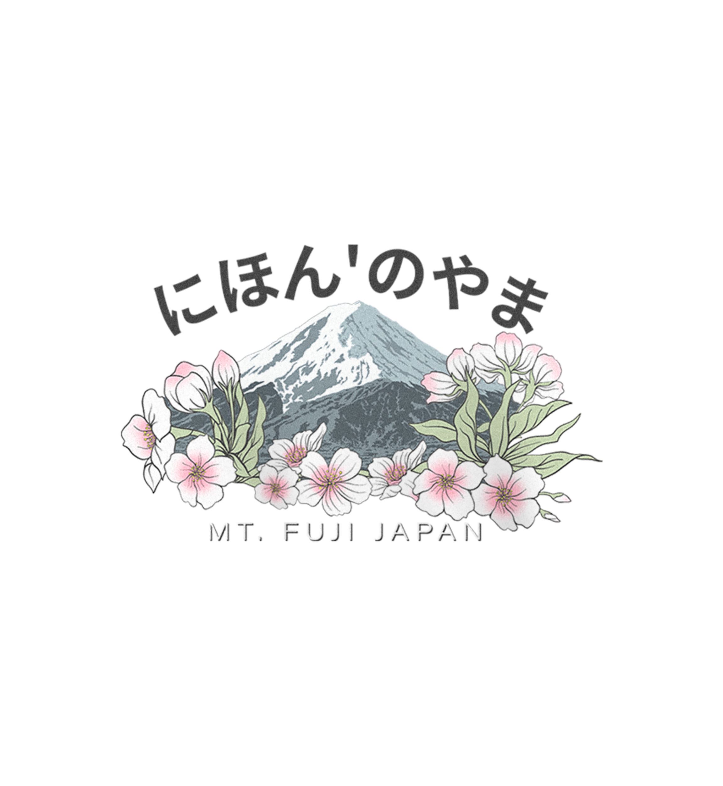 Fuji Blossoms Graphic T-Shirt