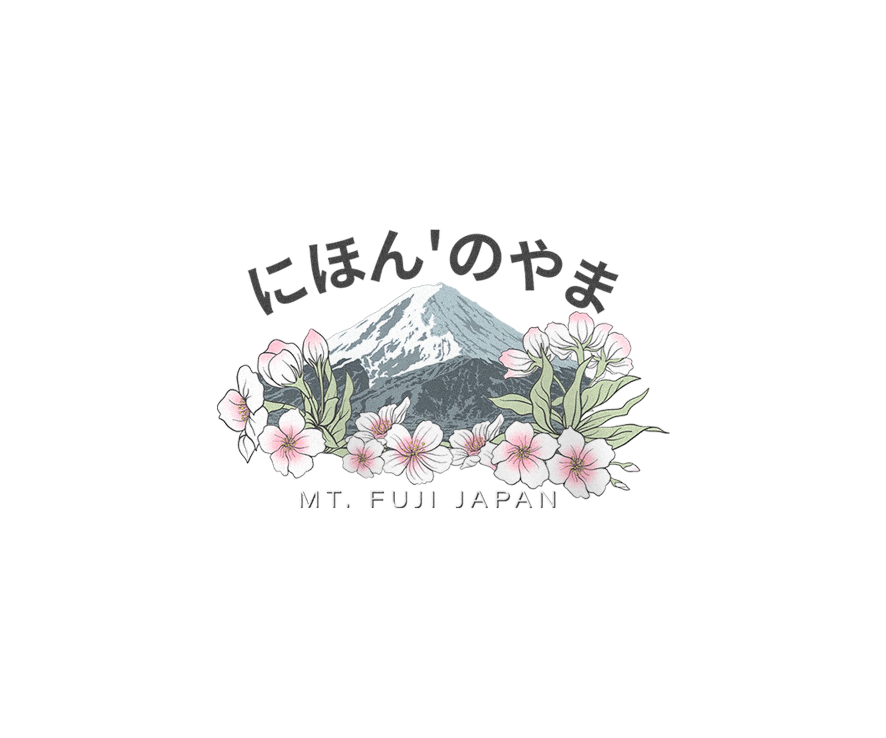 Fuji Blossoms Graphic T-Shirt