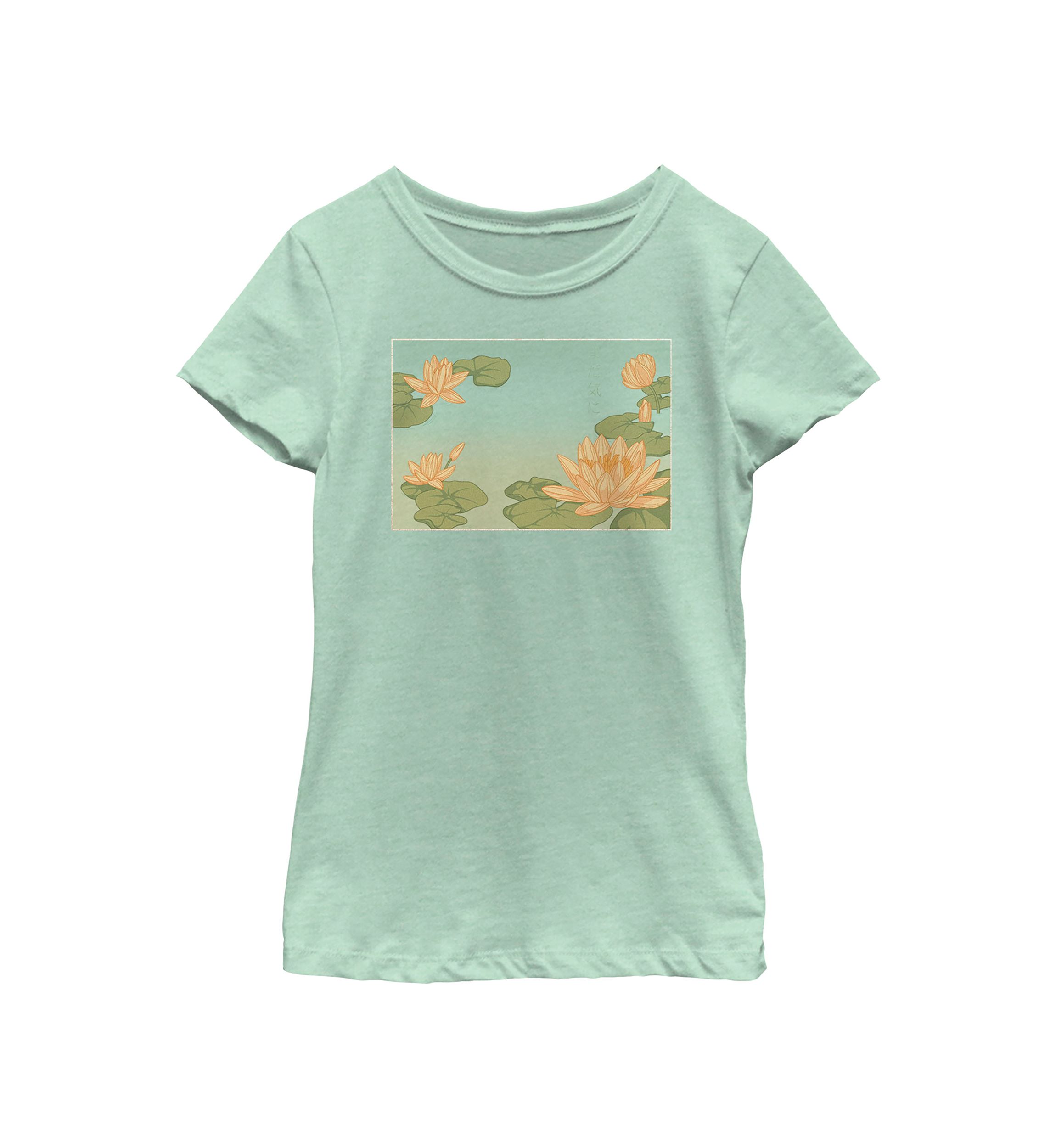 Water Lily Kanji Graphic T-Shirt