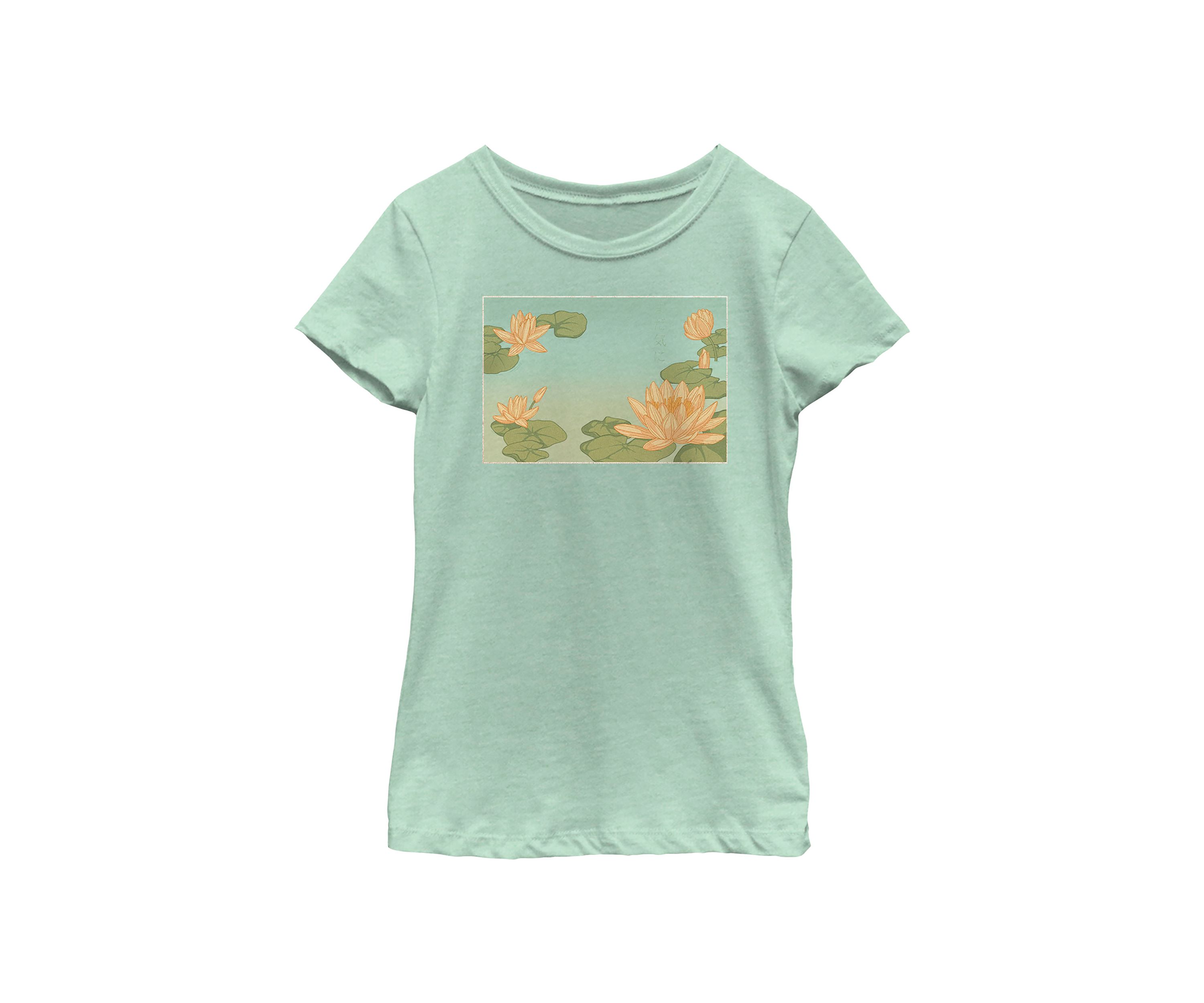 Water Lily Kanji Graphic T-Shirt