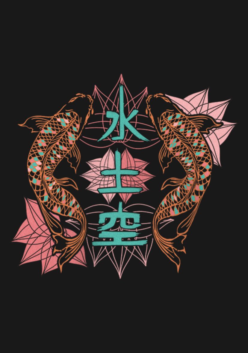 90S Koi Graphic T-Shirt