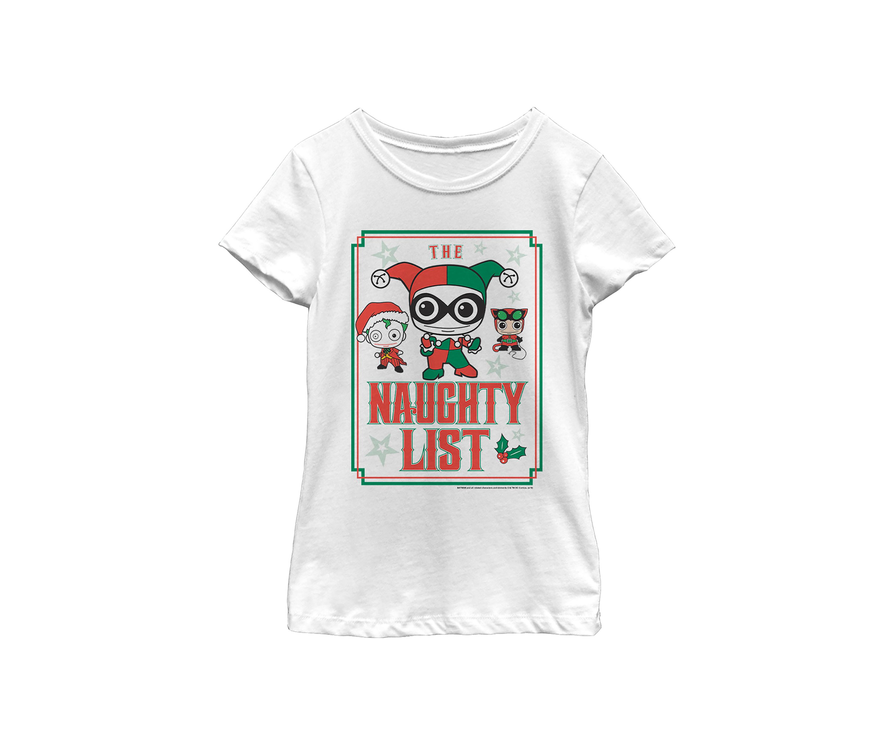  Girls 4-6x Naughty List T-Shirt 