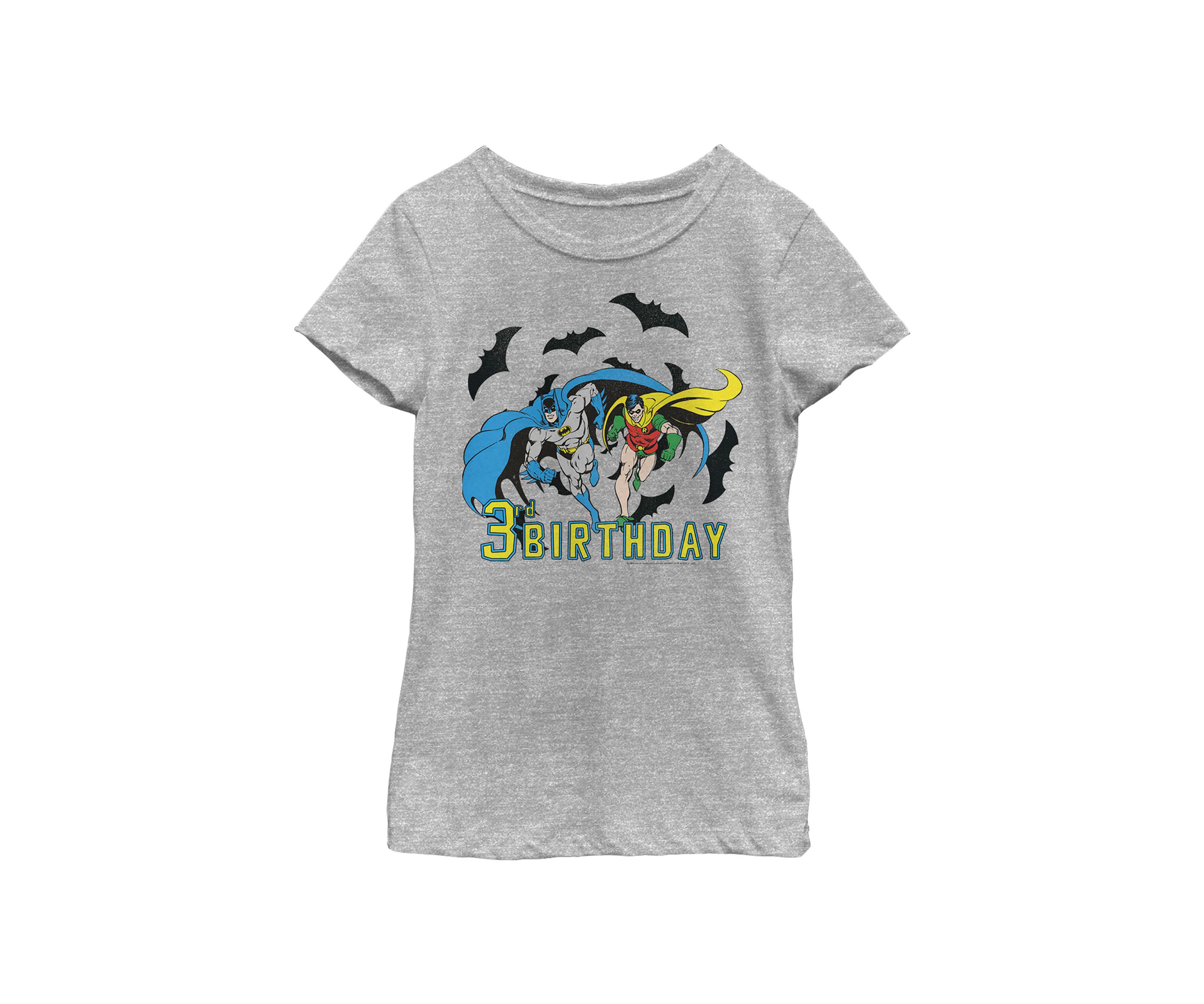 Girls 46x Batman Bats 3rd Birthday Graphic Top