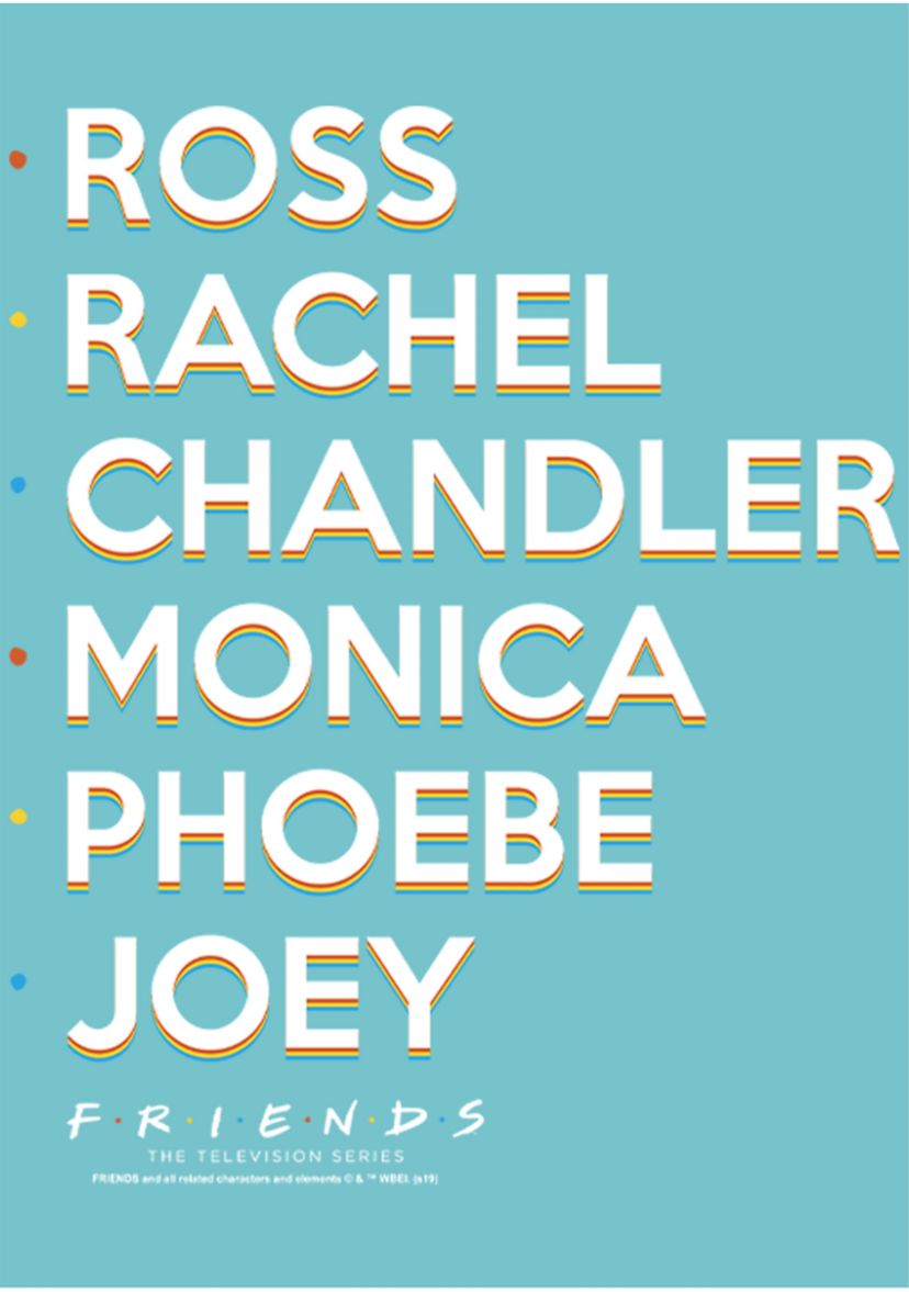 Girls 4-6x   Stacked Names Graphic T-Shirt