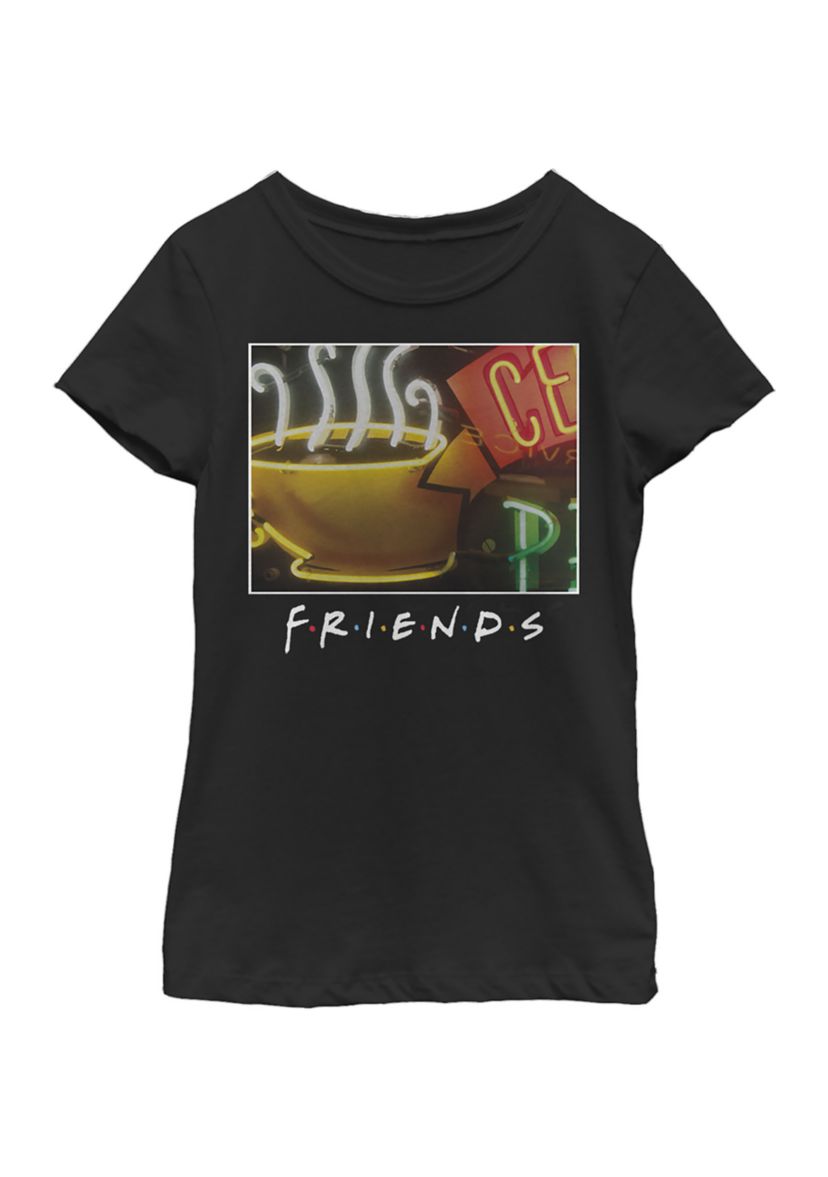 Girls 4-6x  Framed Central Perk Coffee Sign Graphic T-Shirt