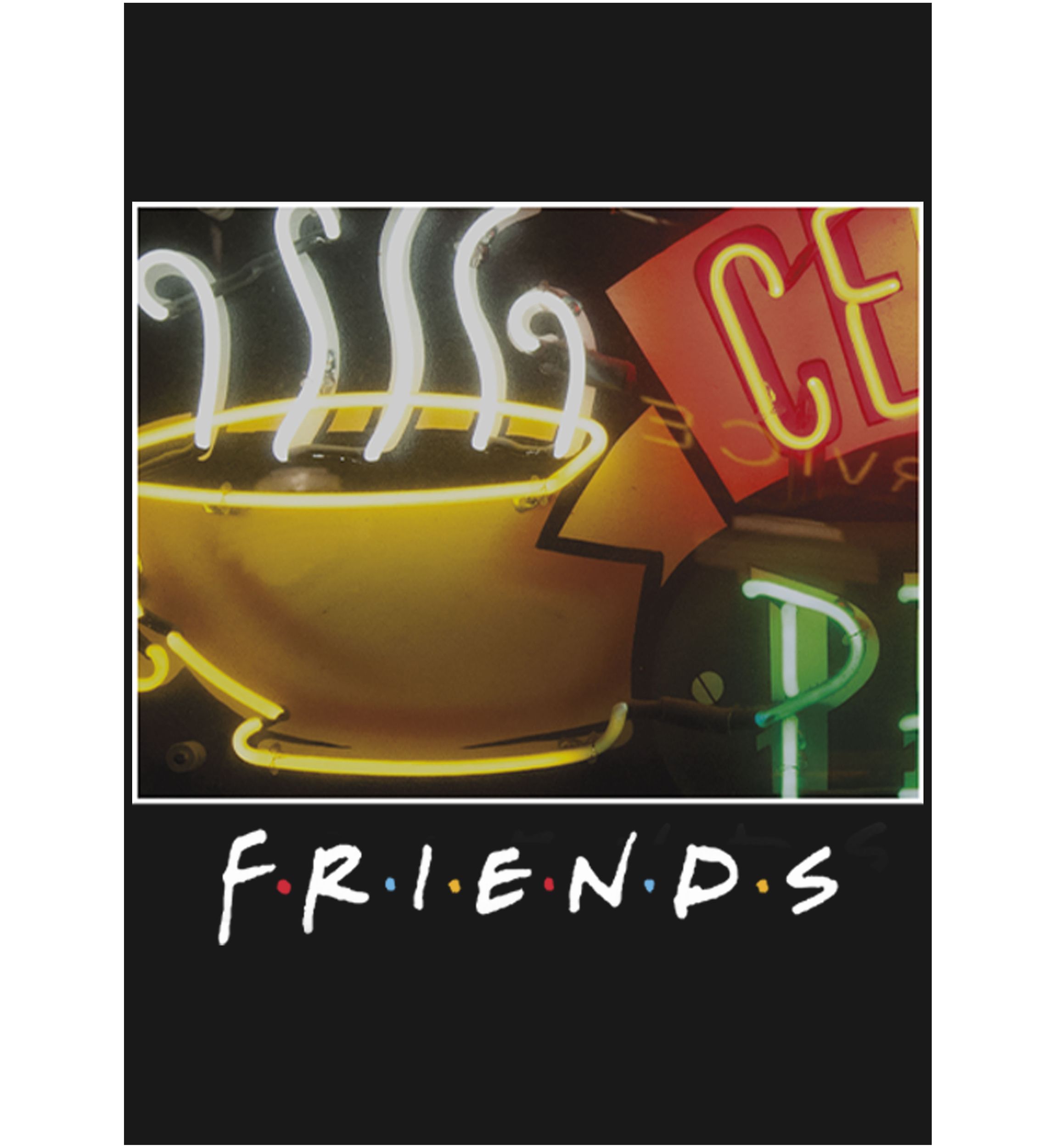 Girls 4-6x  Framed Central Perk Coffee Sign Graphic T-Shirt