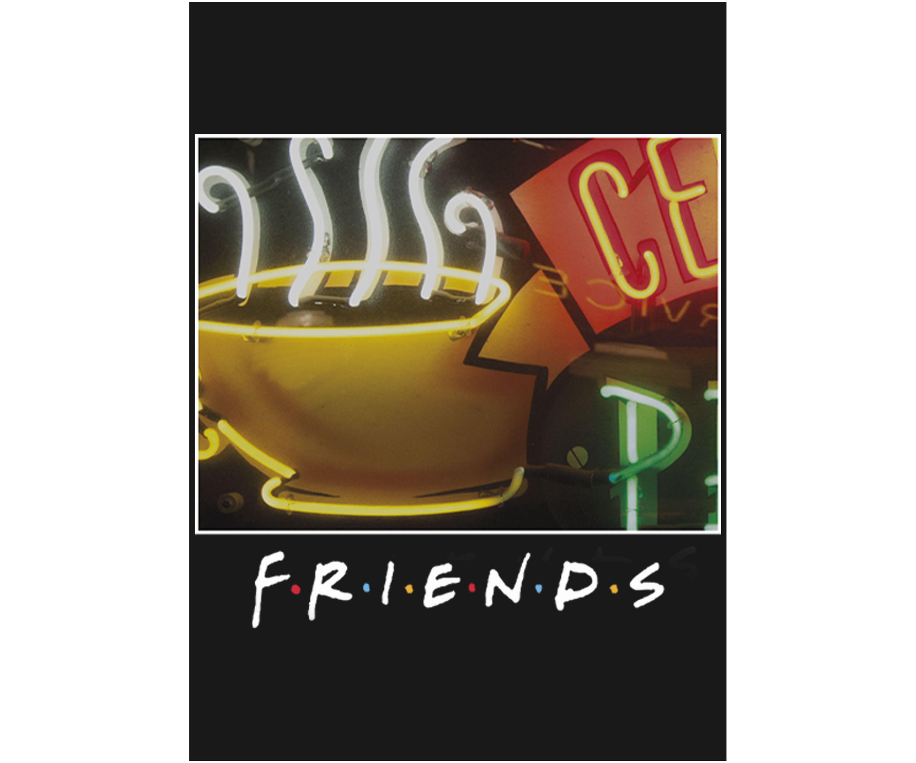 Girls 4-6x  Framed Central Perk Coffee Sign Graphic T-Shirt