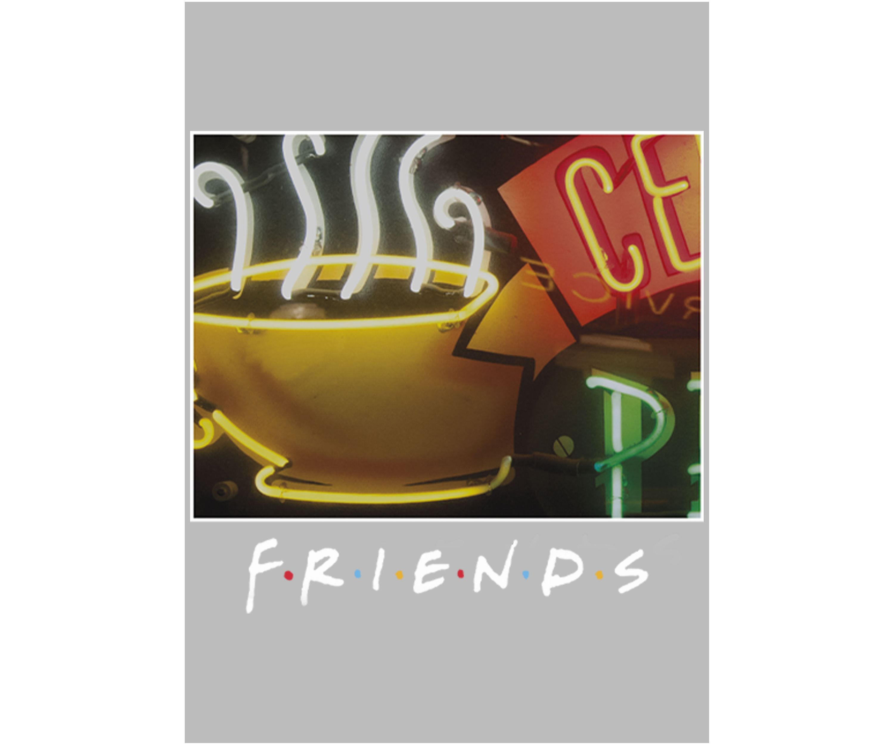 Girls 4-6x  Framed Central Perk Coffee Sign Graphic T-Shirt