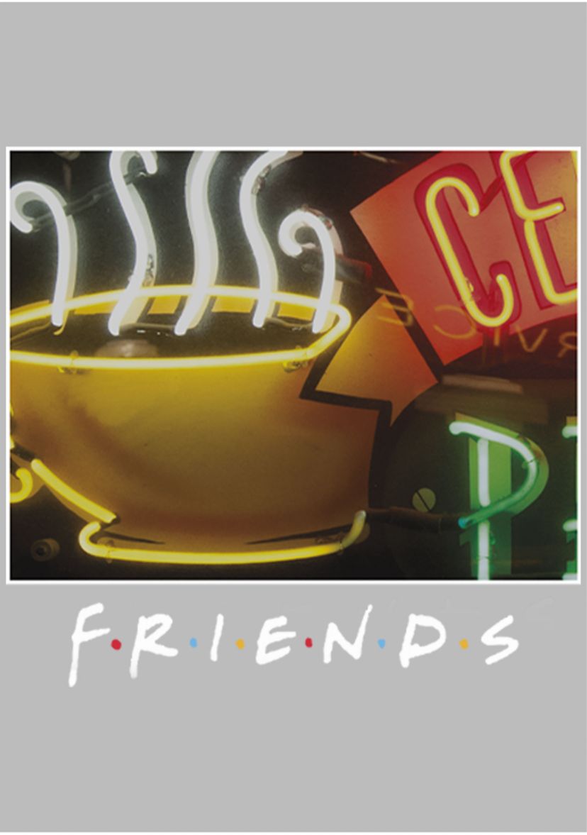 Girls 4-6x  Framed Central Perk Coffee Sign Graphic T-Shirt