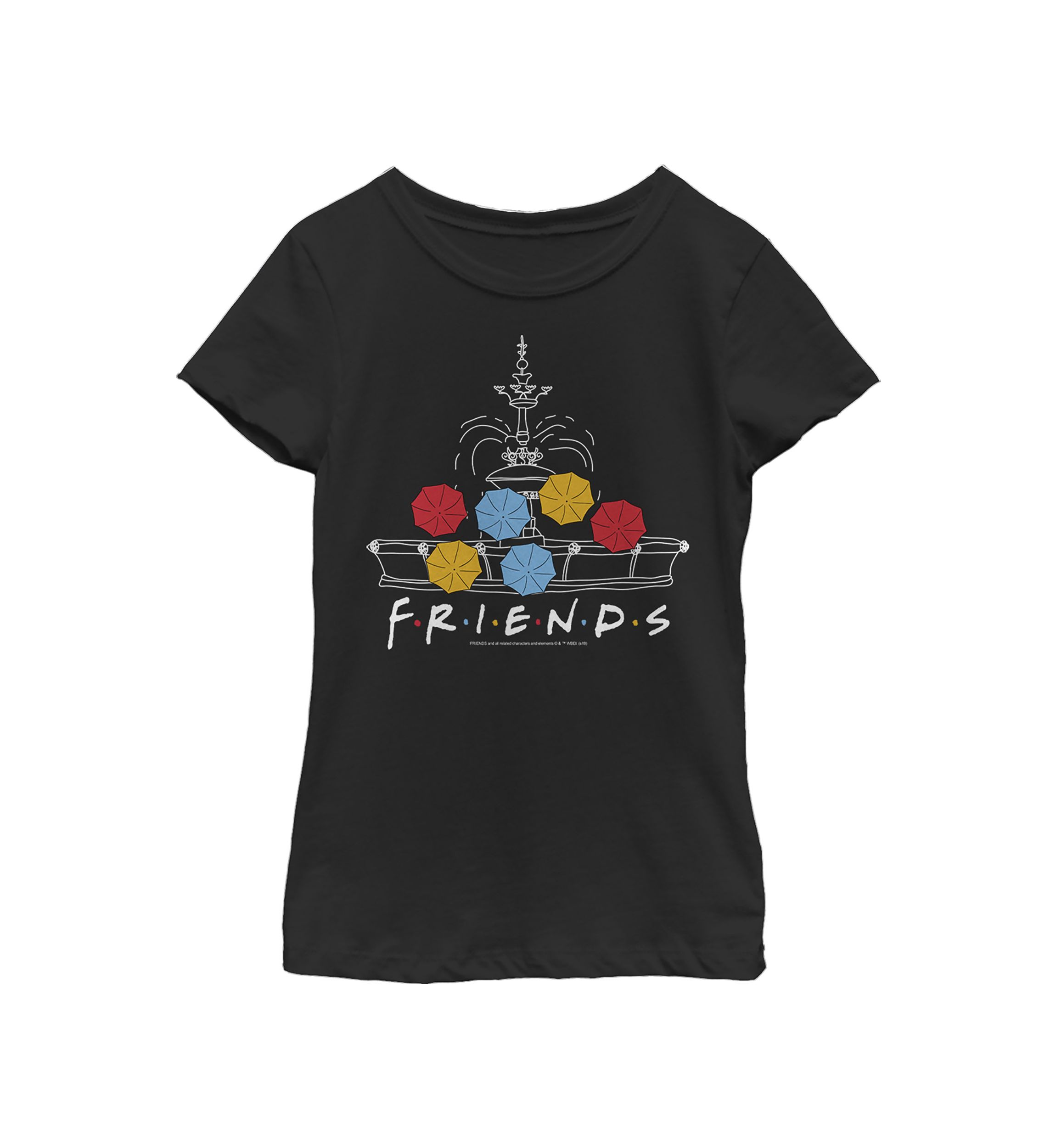 Girls 4-6x  Fountain Umbrellas Graphic T-Shirt