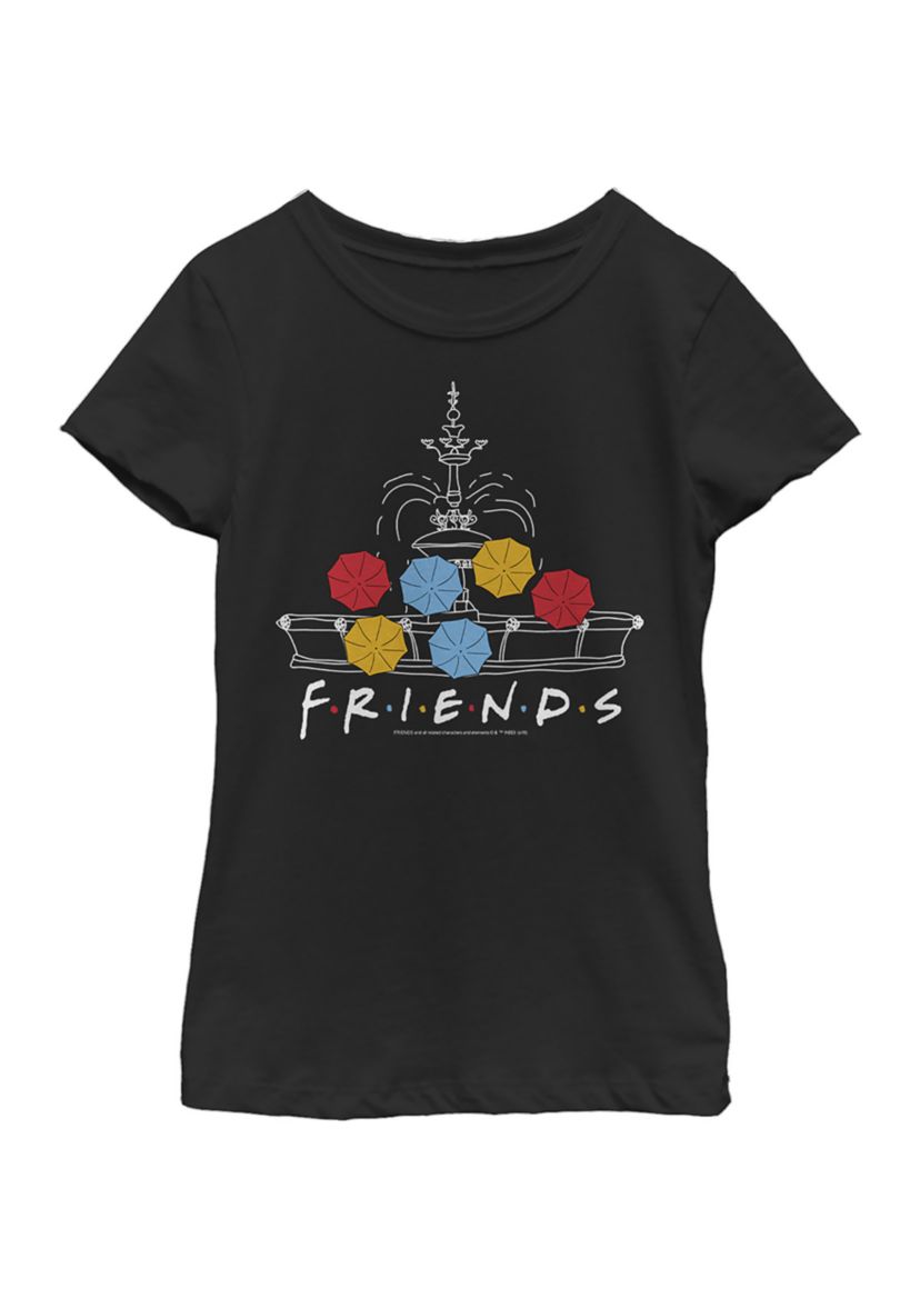 Girls 4-6x  Fountain Umbrellas Graphic T-Shirt