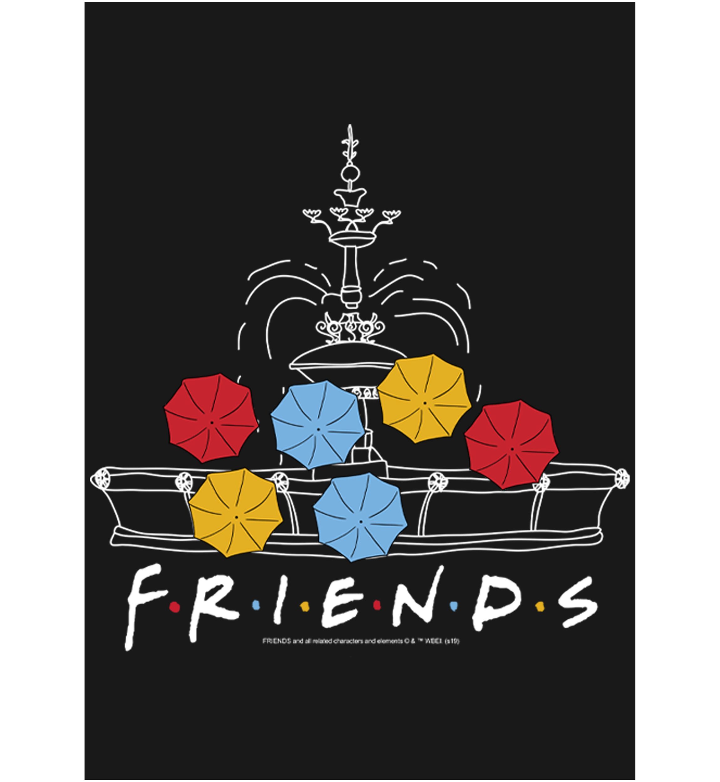 Girls 4-6x  Fountain Umbrellas Graphic T-Shirt