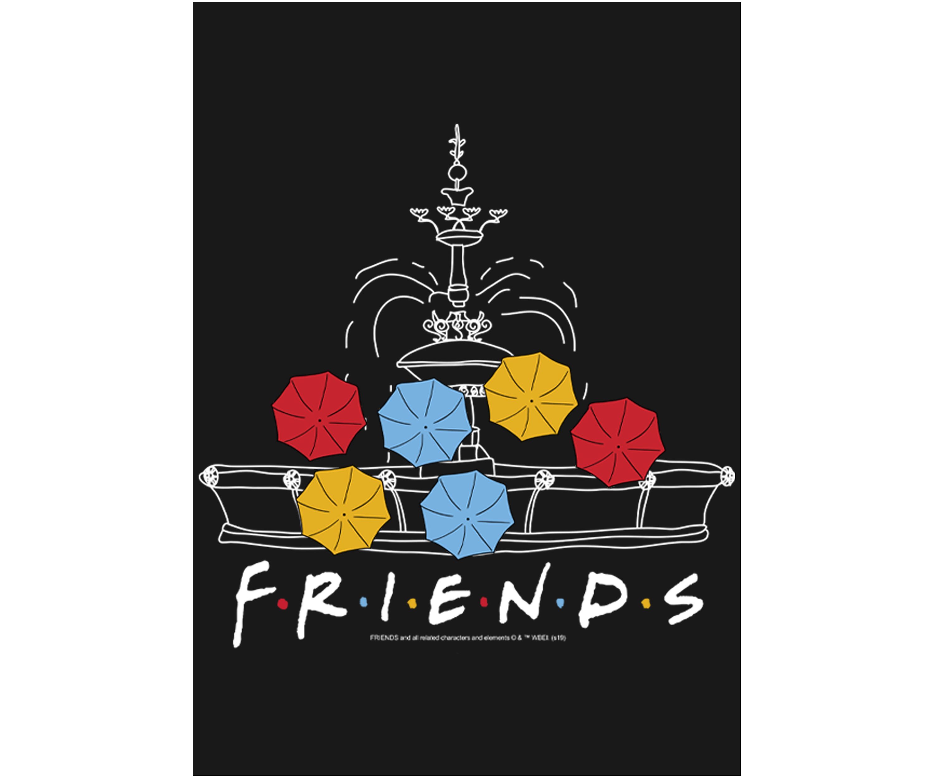 Girls 4-6x  Fountain Umbrellas Graphic T-Shirt