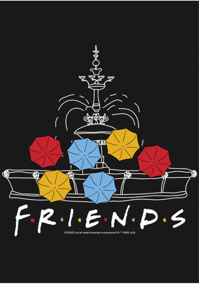Girls 4-6x  Fountain Umbrellas Graphic T-Shirt