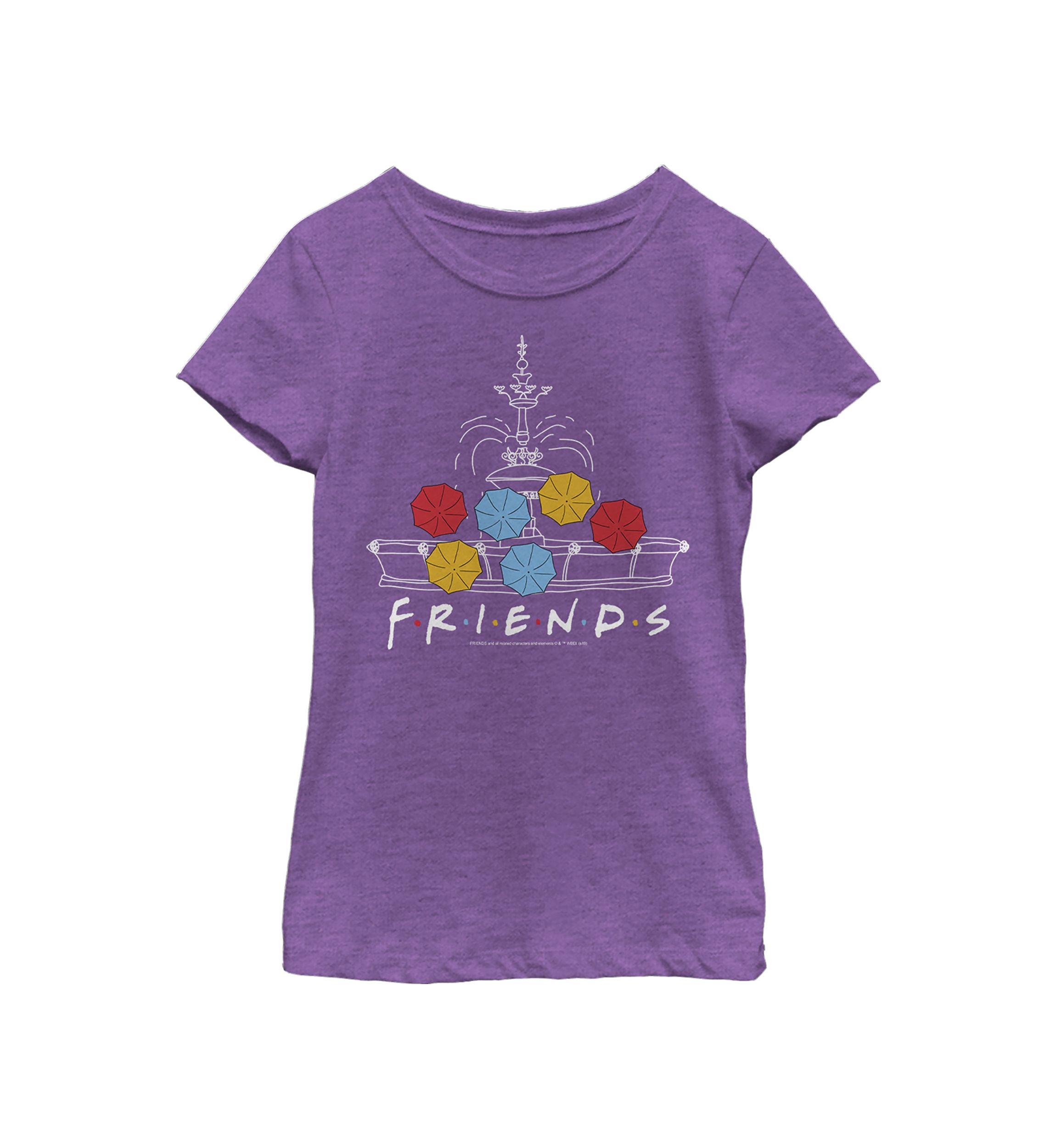 Girls 4-6x  Fountain Umbrellas Graphic T-Shirt
