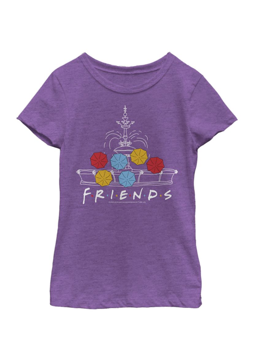 Girls 4-6x  Fountain Umbrellas Graphic T-Shirt