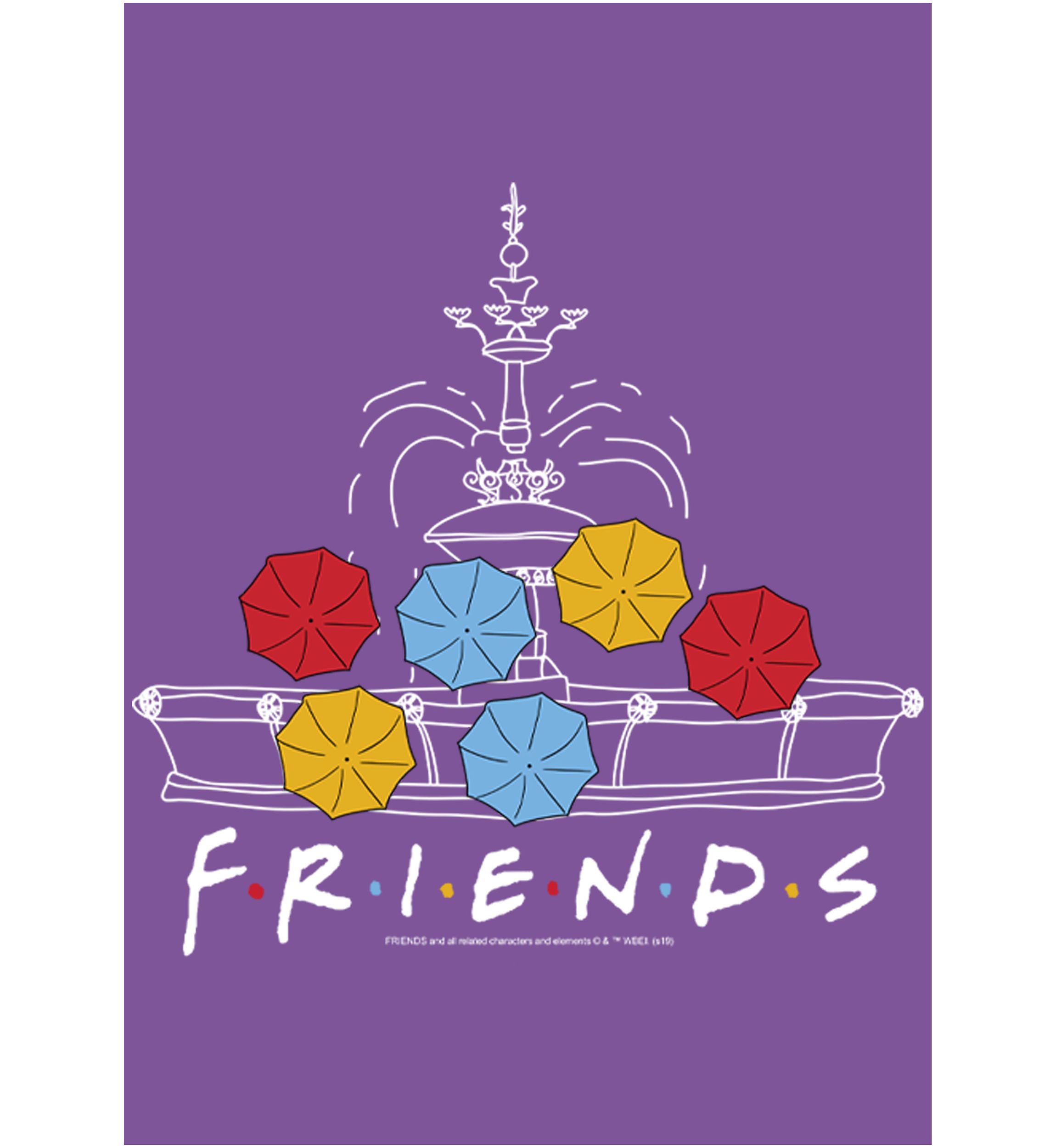 Girls 4-6x  Fountain Umbrellas Graphic T-Shirt