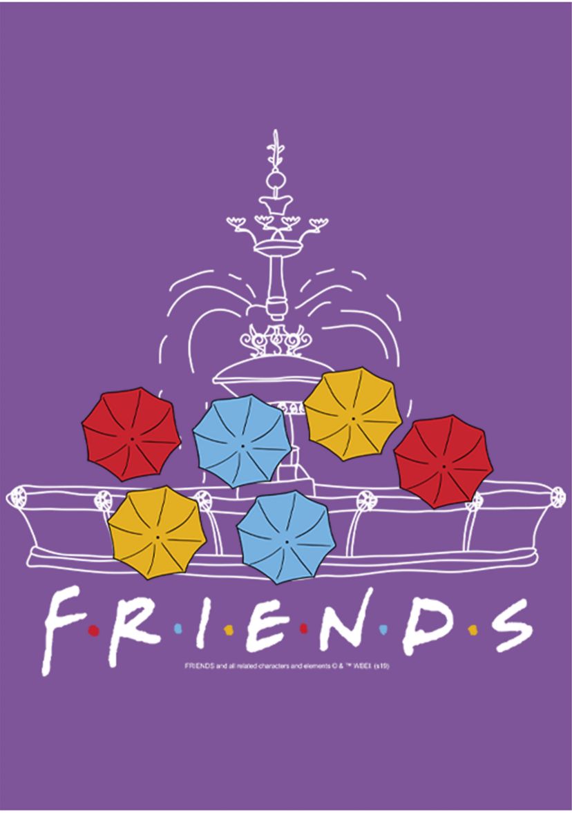 Girls 4-6x  Fountain Umbrellas Graphic T-Shirt