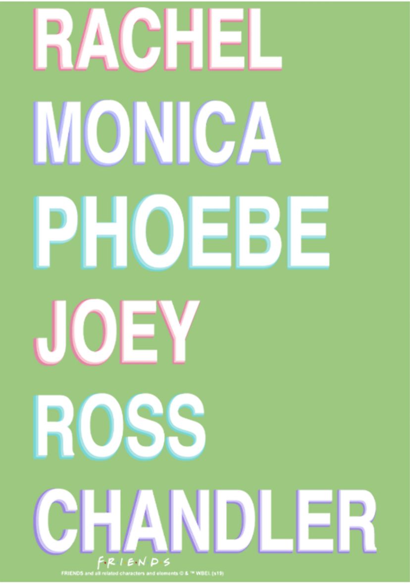 Girls 4-6x   Names Stacked Graphic T-Shirt