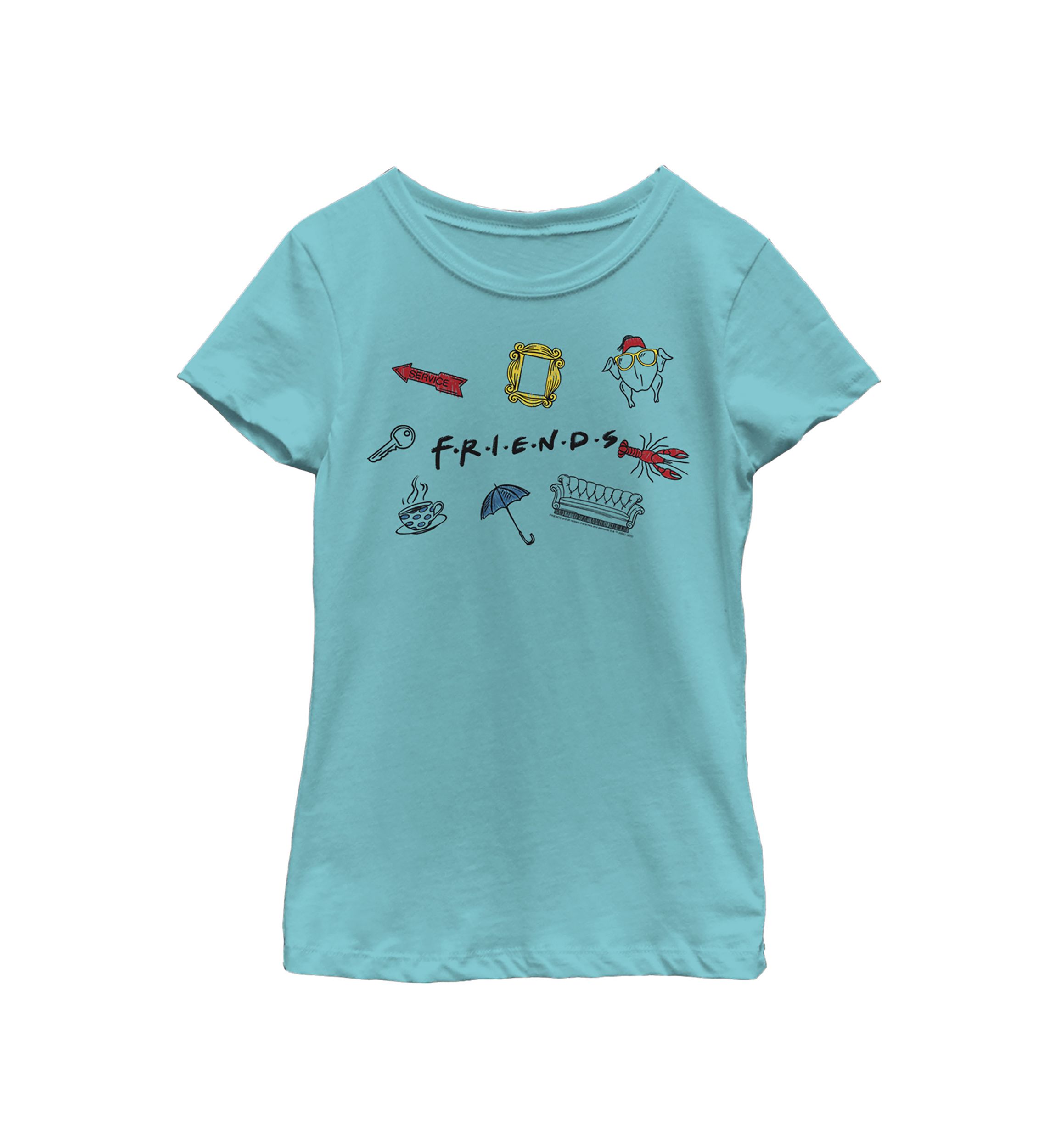 Girls 4-6x  Logo Jumble Graphic T-Shirt