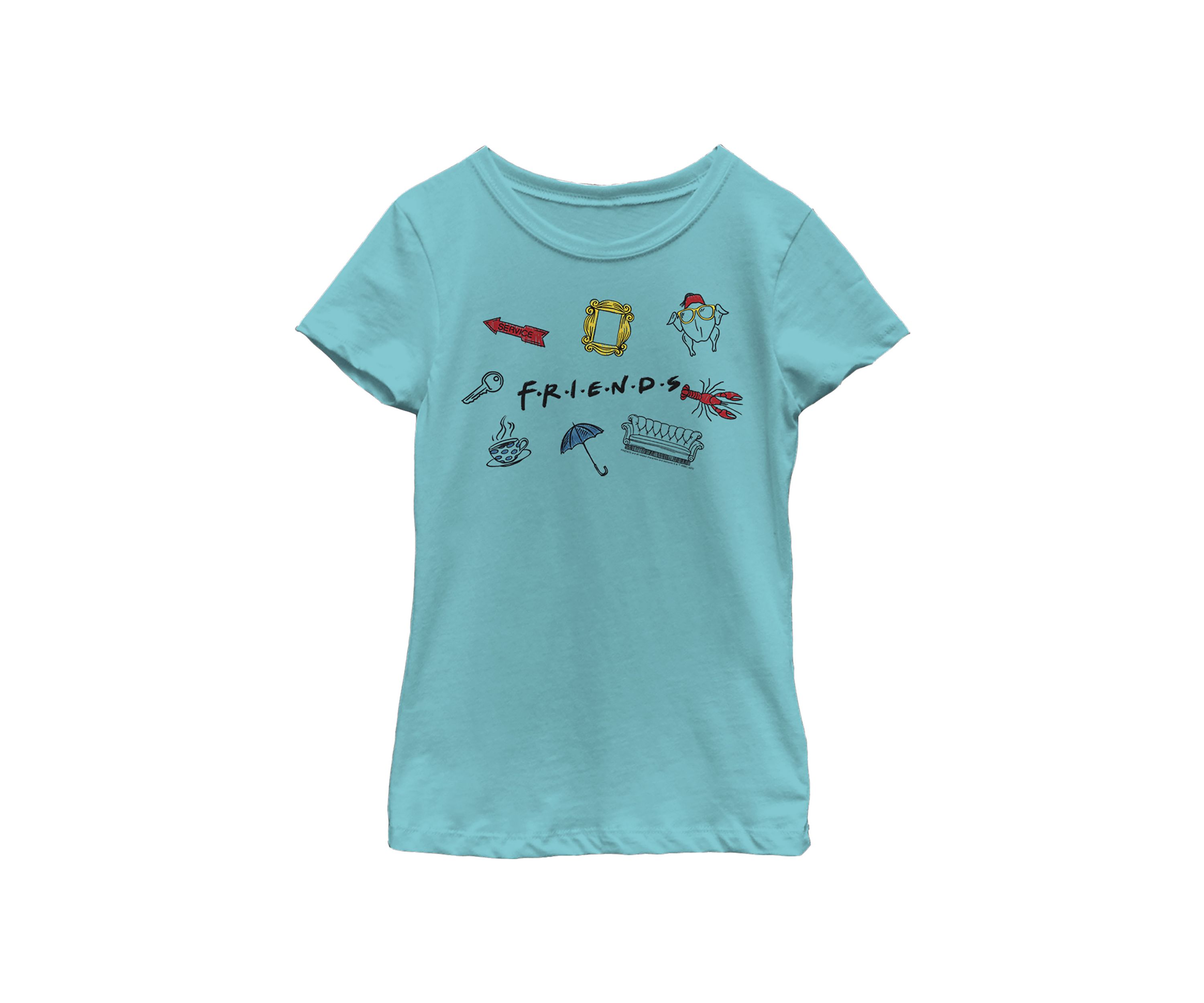Girls 4-6x  Logo Jumble Graphic T-Shirt