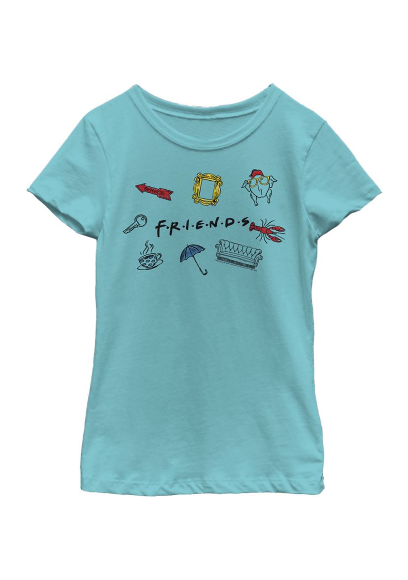 Girls 4-6x  Logo Jumble Graphic T-Shirt
