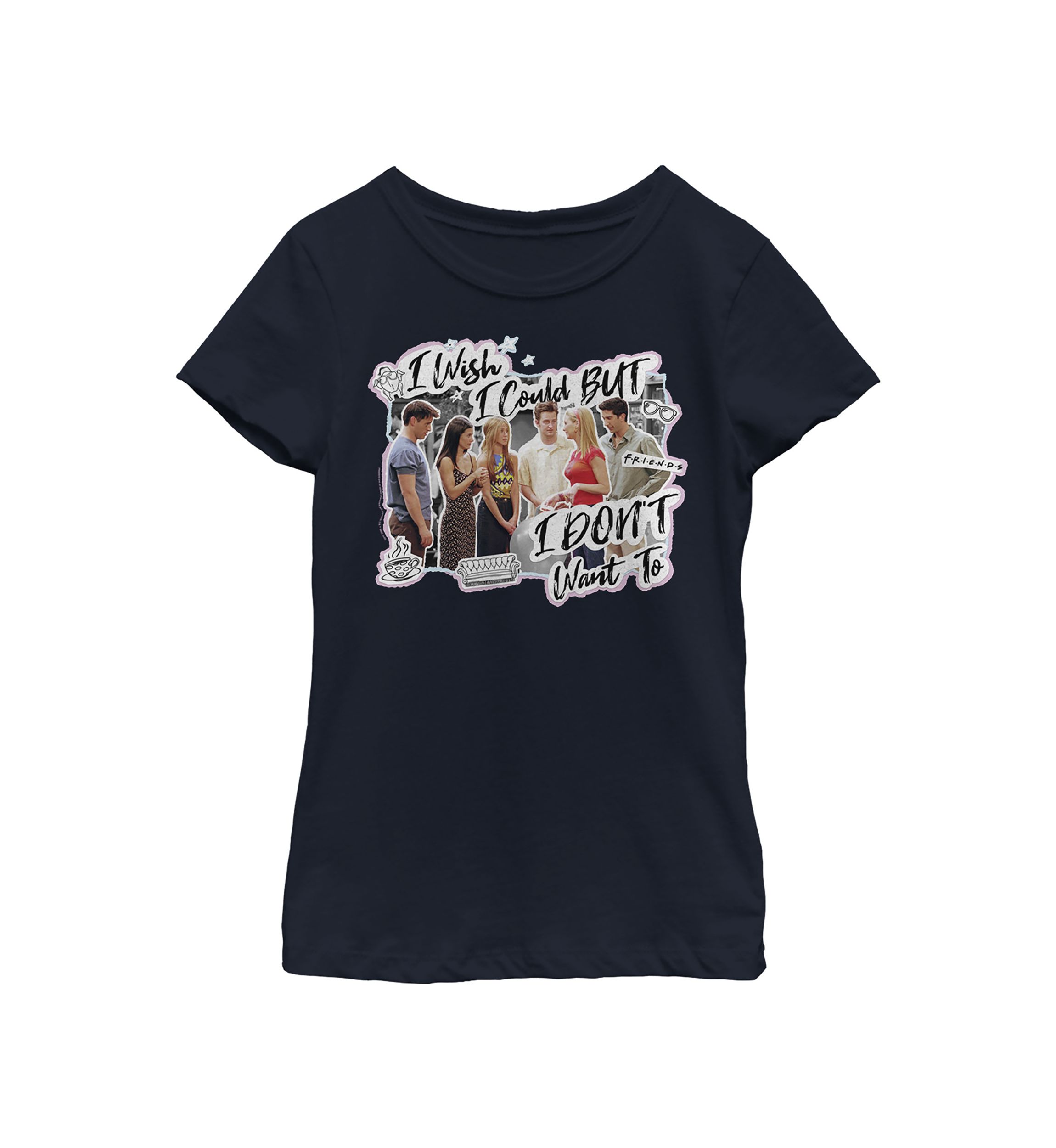 Girls 4-6x  I Dont Want To Graphic T-Shirt