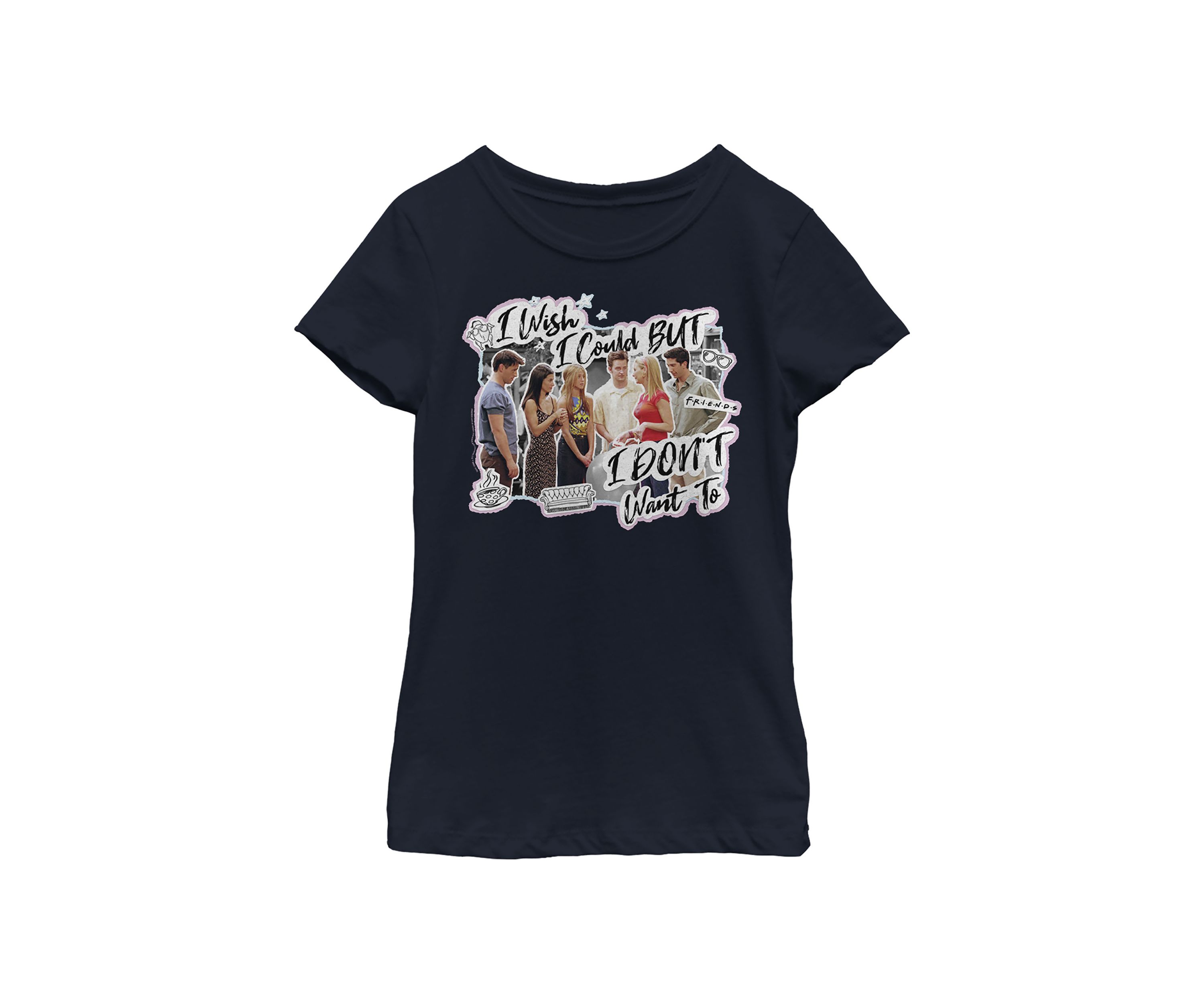 Girls 4-6x  I Dont Want To Graphic T-Shirt