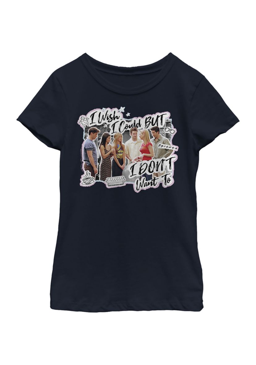 Girls 4-6x  I Dont Want To Graphic T-Shirt