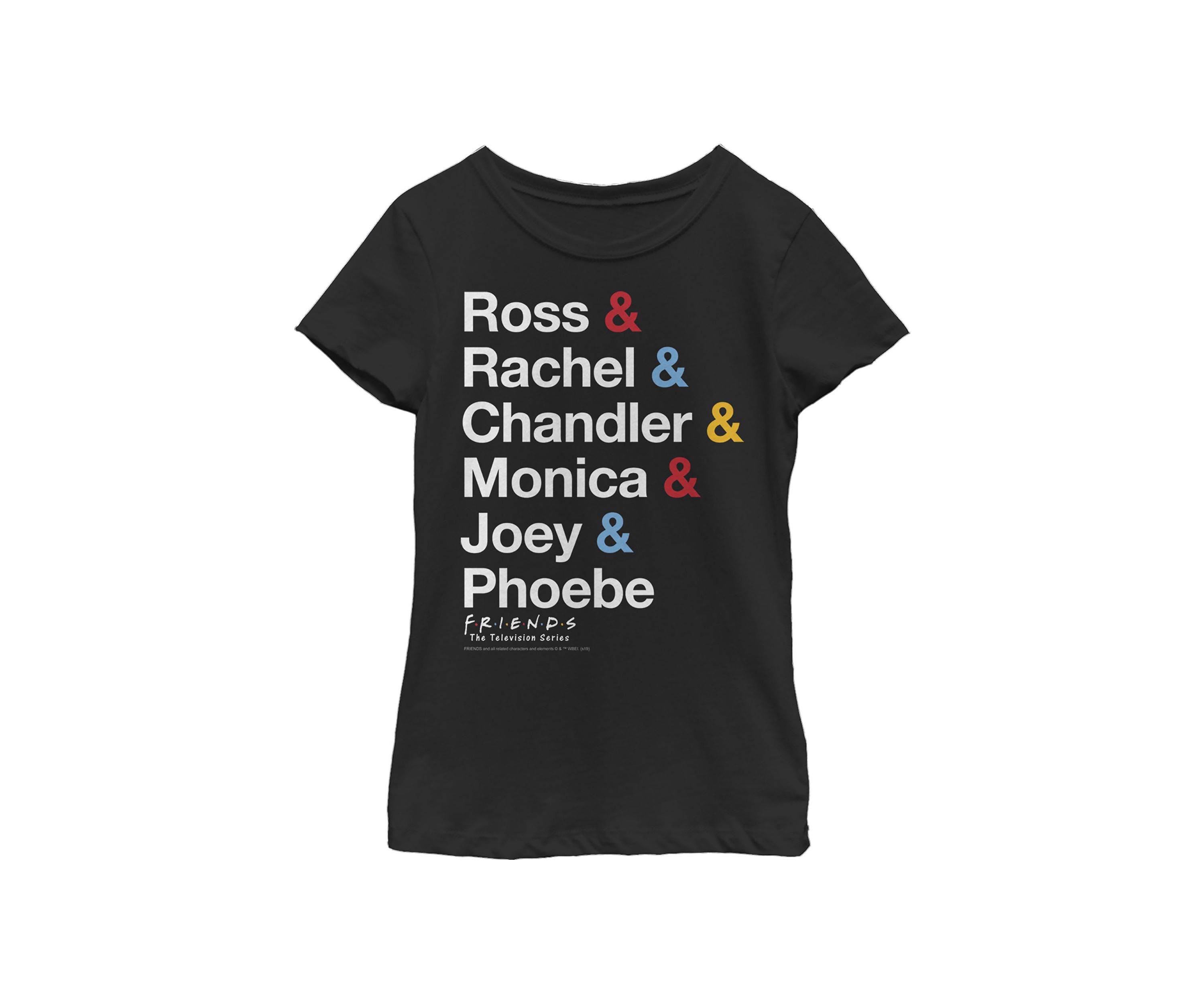 Girls 4-6x  Friends Classic Name Stack Graphic T-Shirt